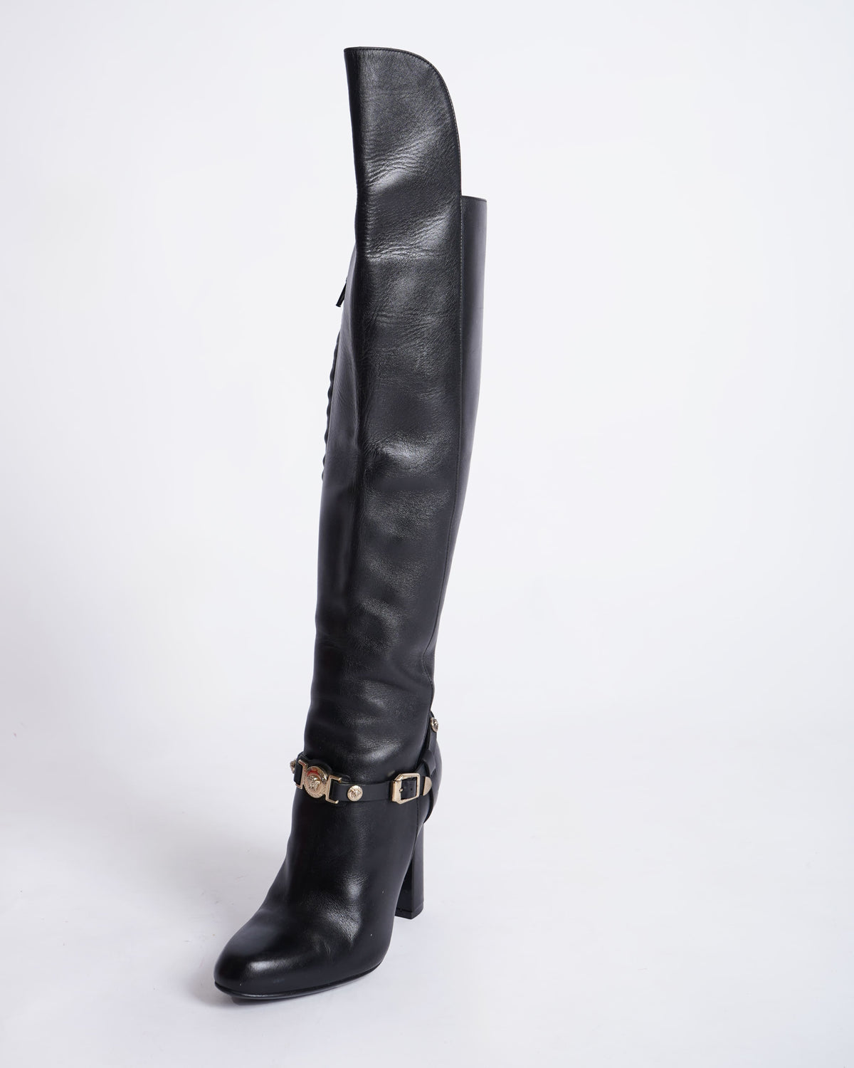 Versace Long Boots in Black