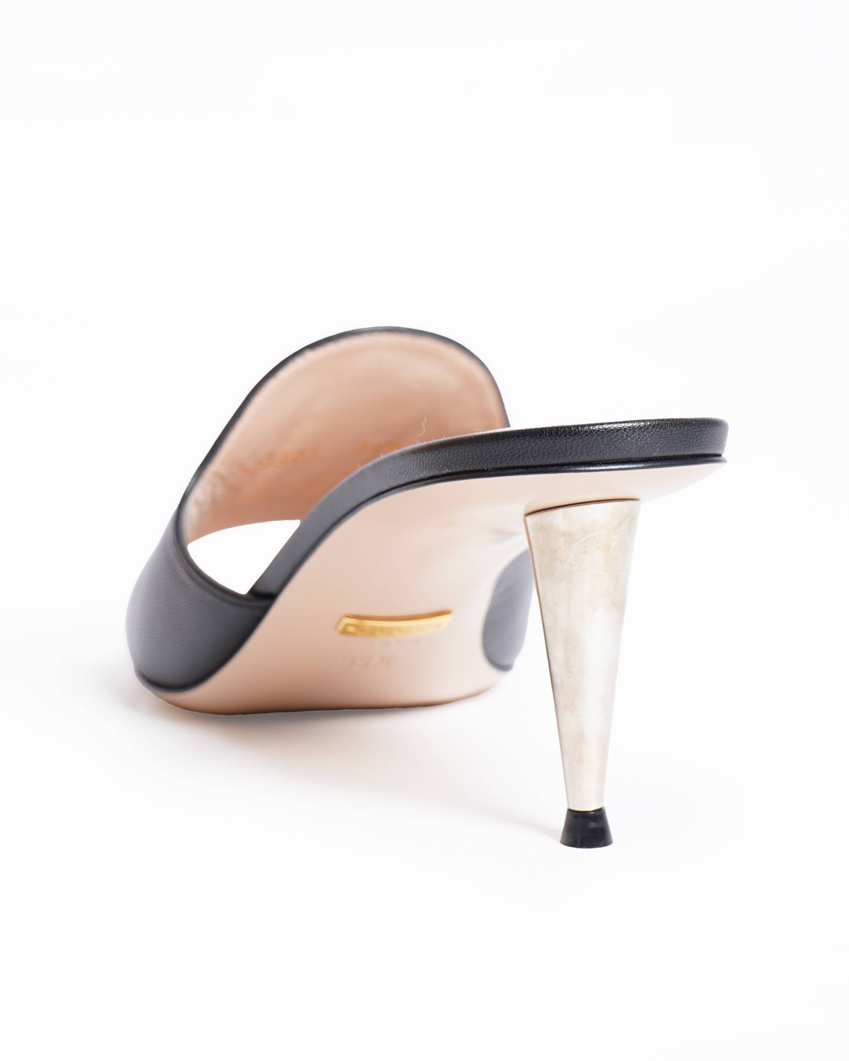 New Gucci blondie slide heels with gg hardware