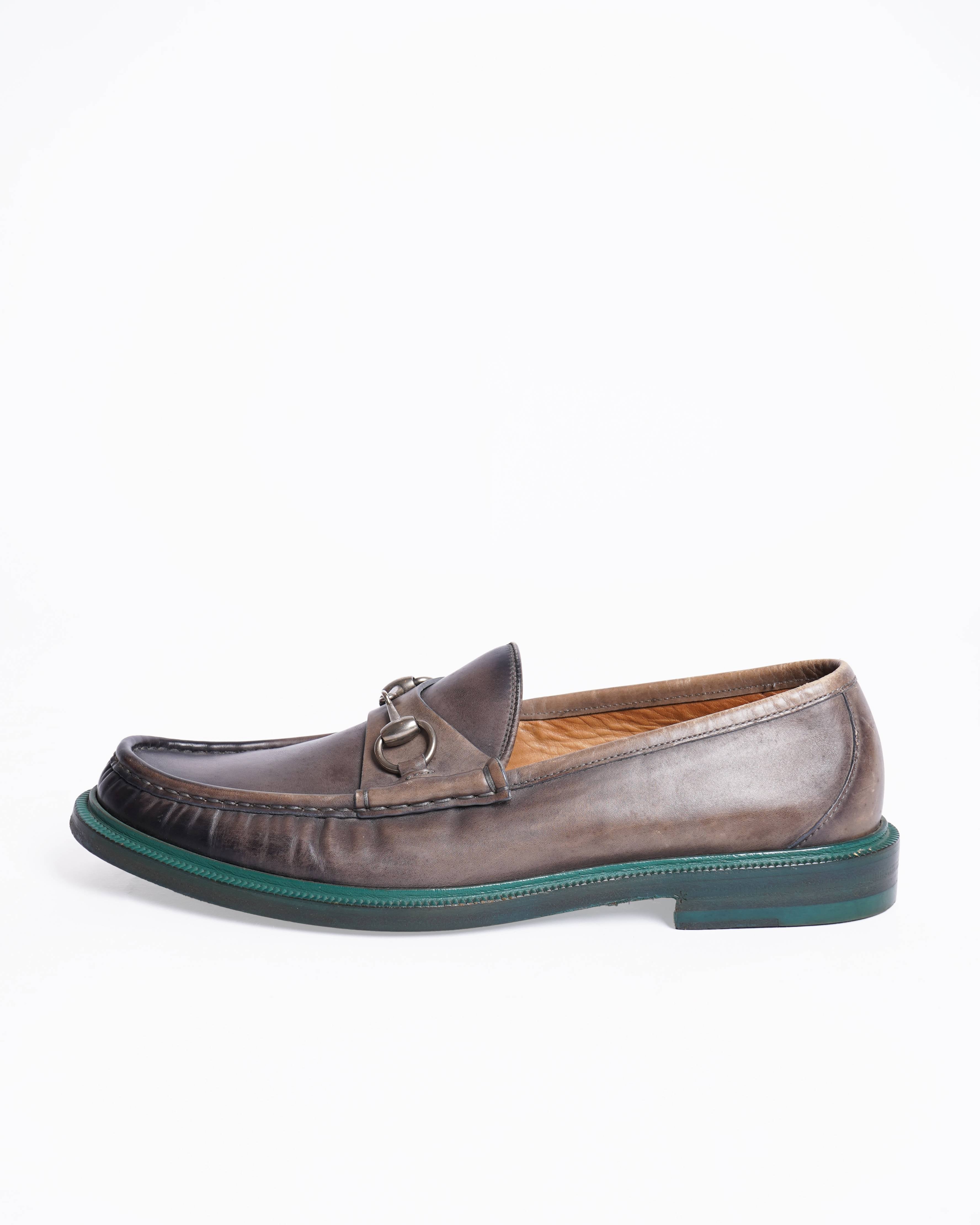 Gucci Vintage brown leather loafers