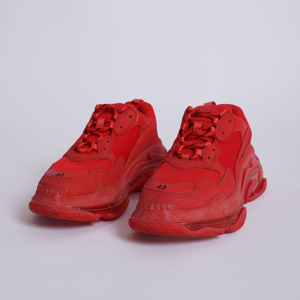 Balenciaga Men's Triple S Trainers in Red