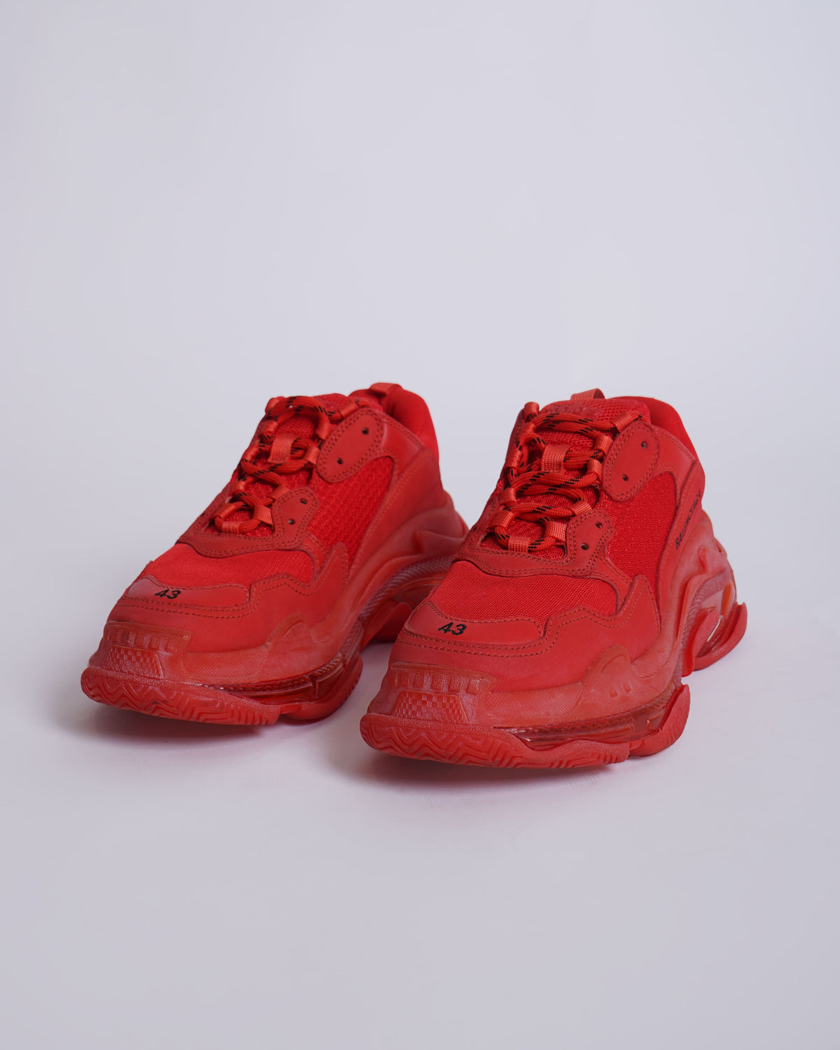 Balenciaga Men's Triple S Trainers in Red