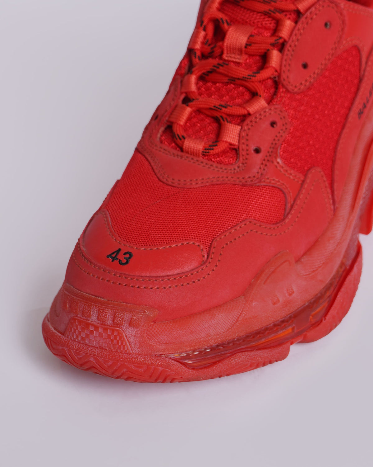 Balenciaga Men's Triple S Trainers in Red