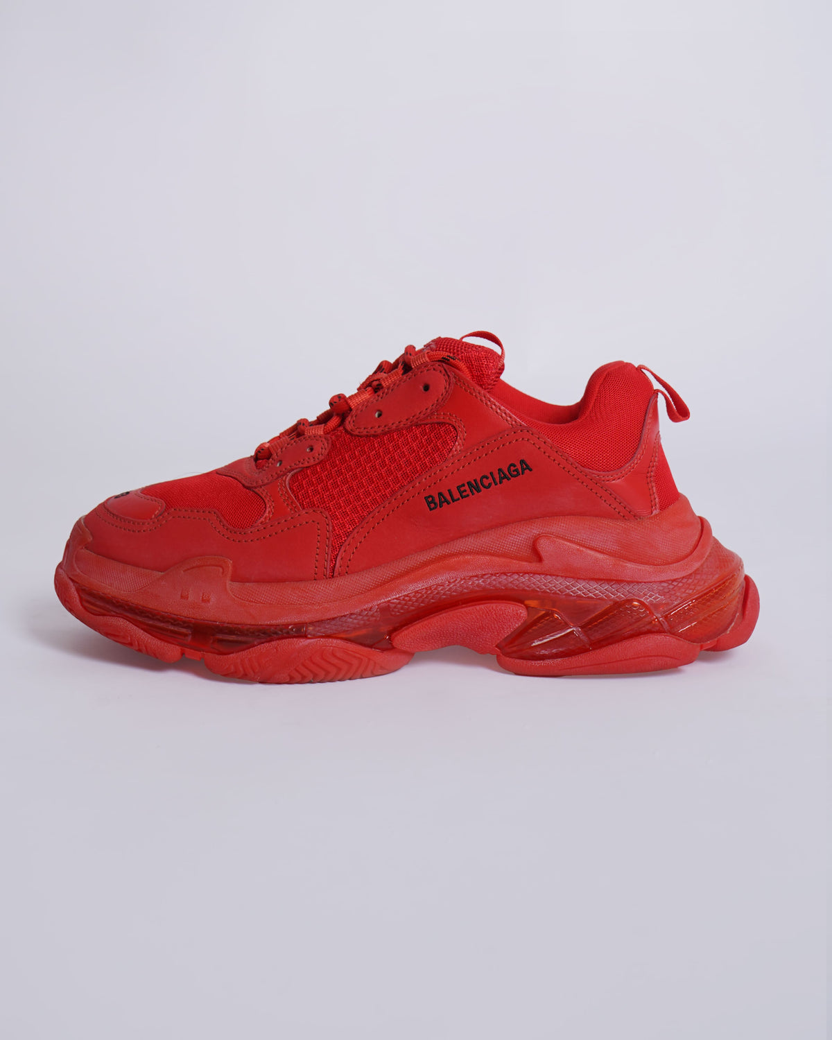 Balenciaga Men's Triple S Trainers in Red