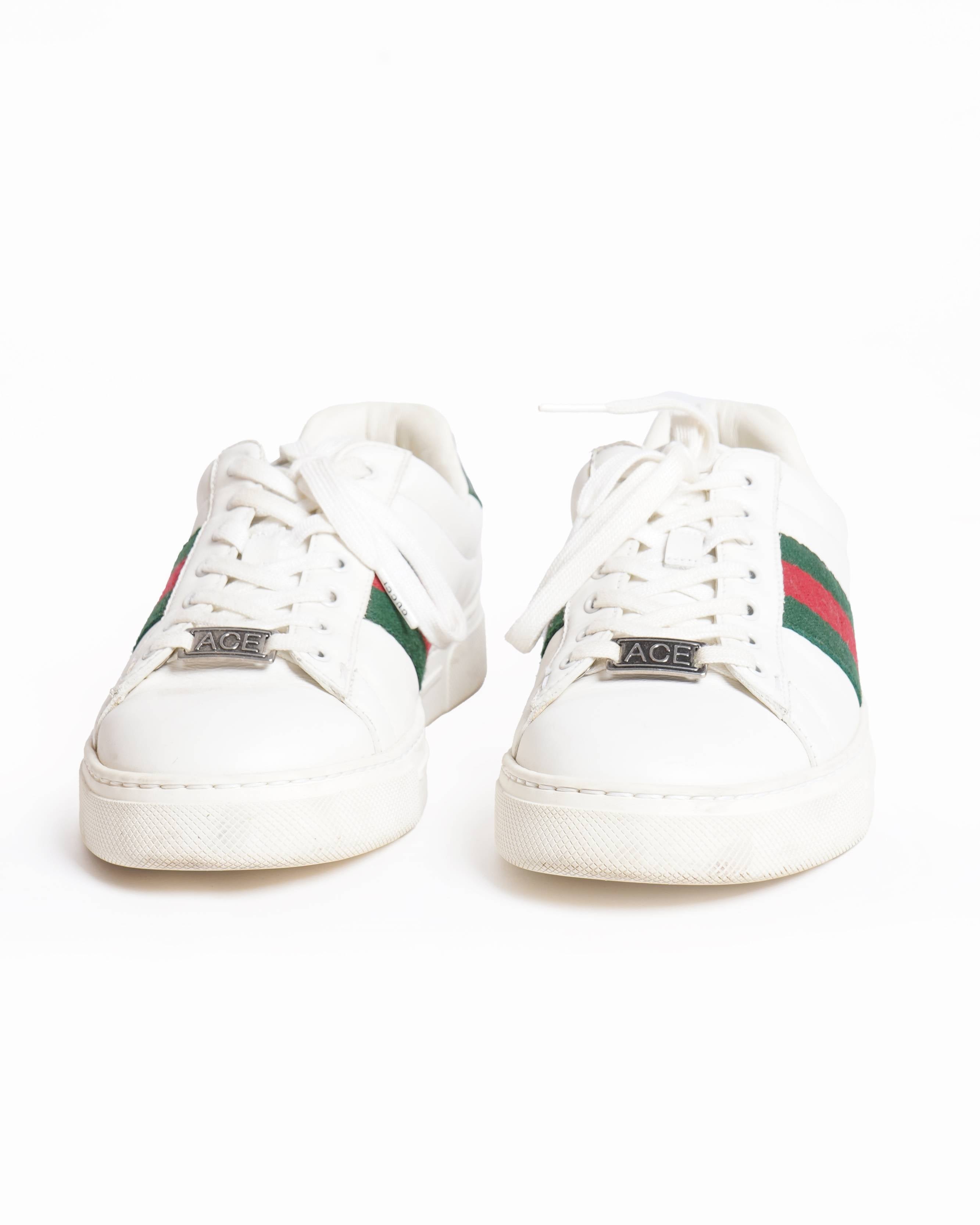 Gucci ace leather sneakers