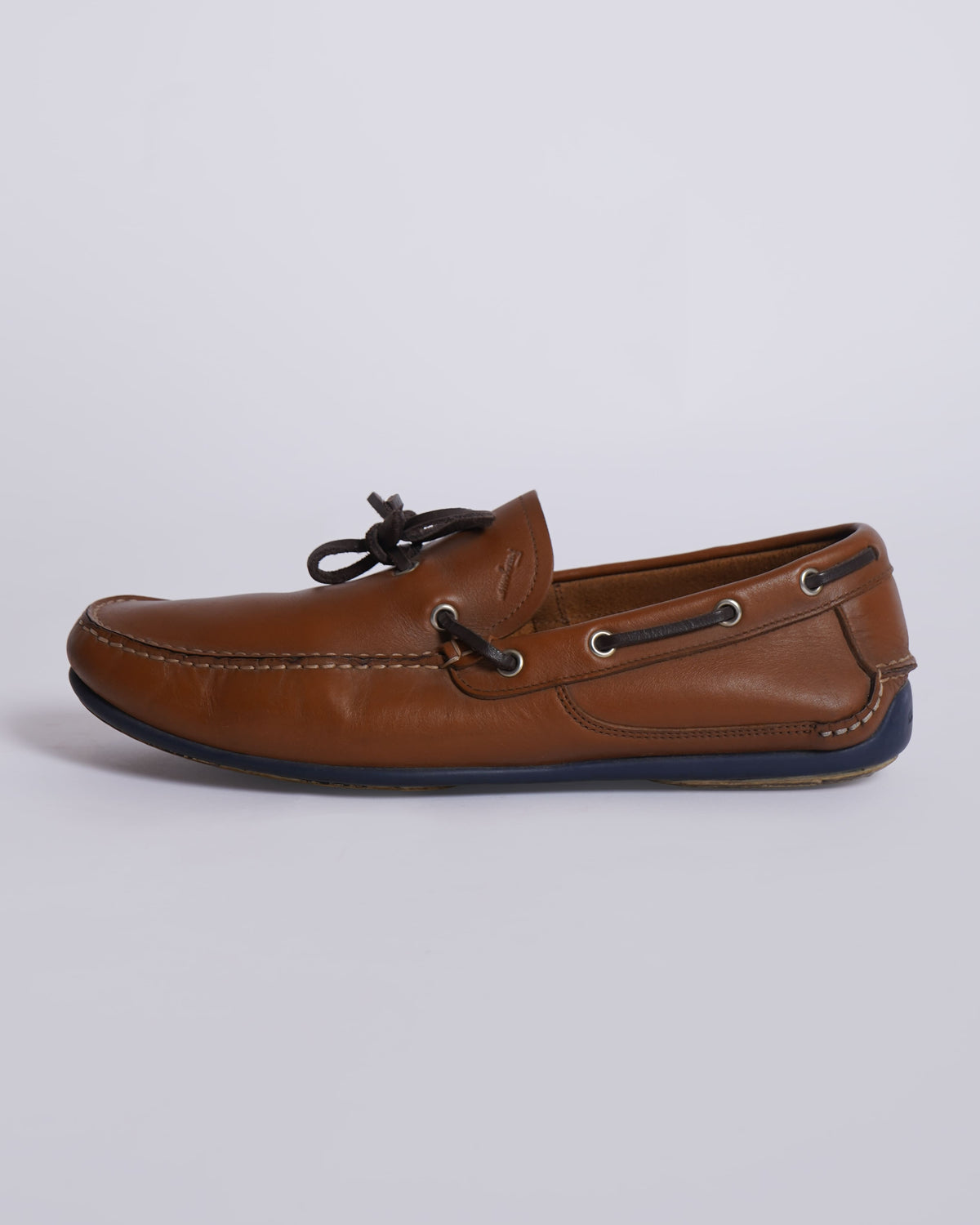 Salvatore Ferragamo Men's Lace Toe-up Loafers In Brown