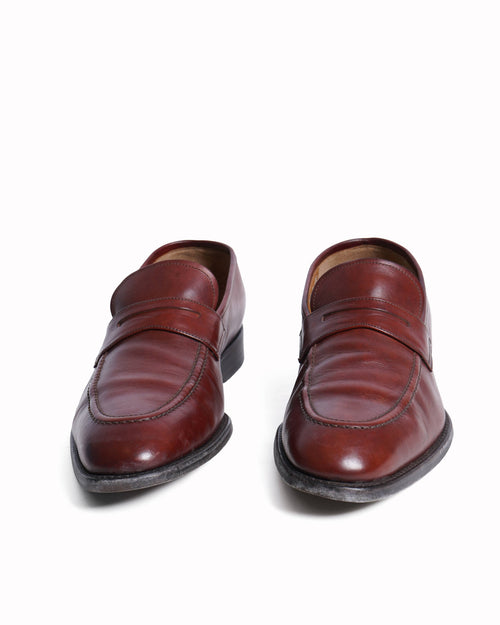 Salvatore Ferragamo Maroon Leather loafers
