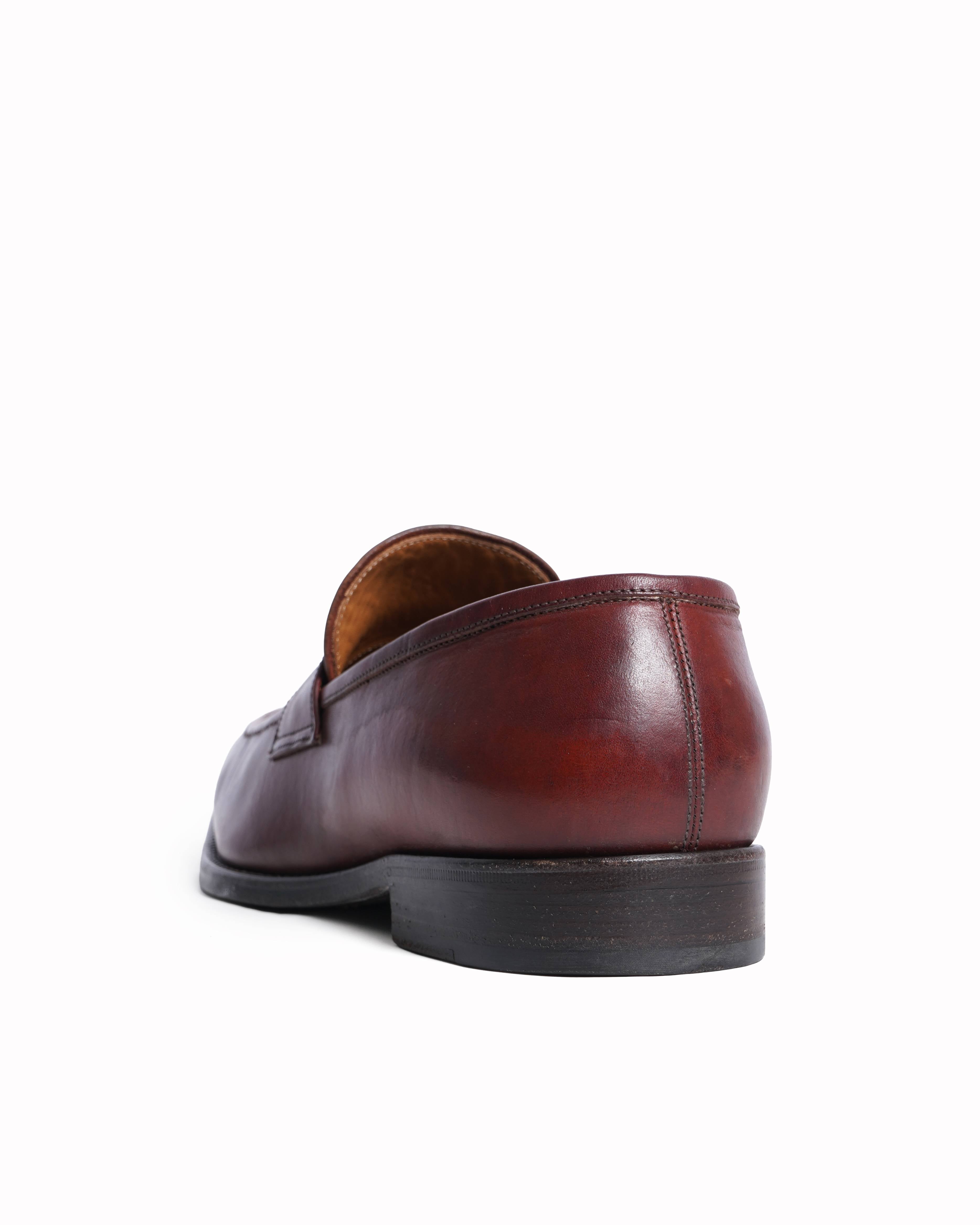Salvatore Ferragamo Maroon Leather loafers
