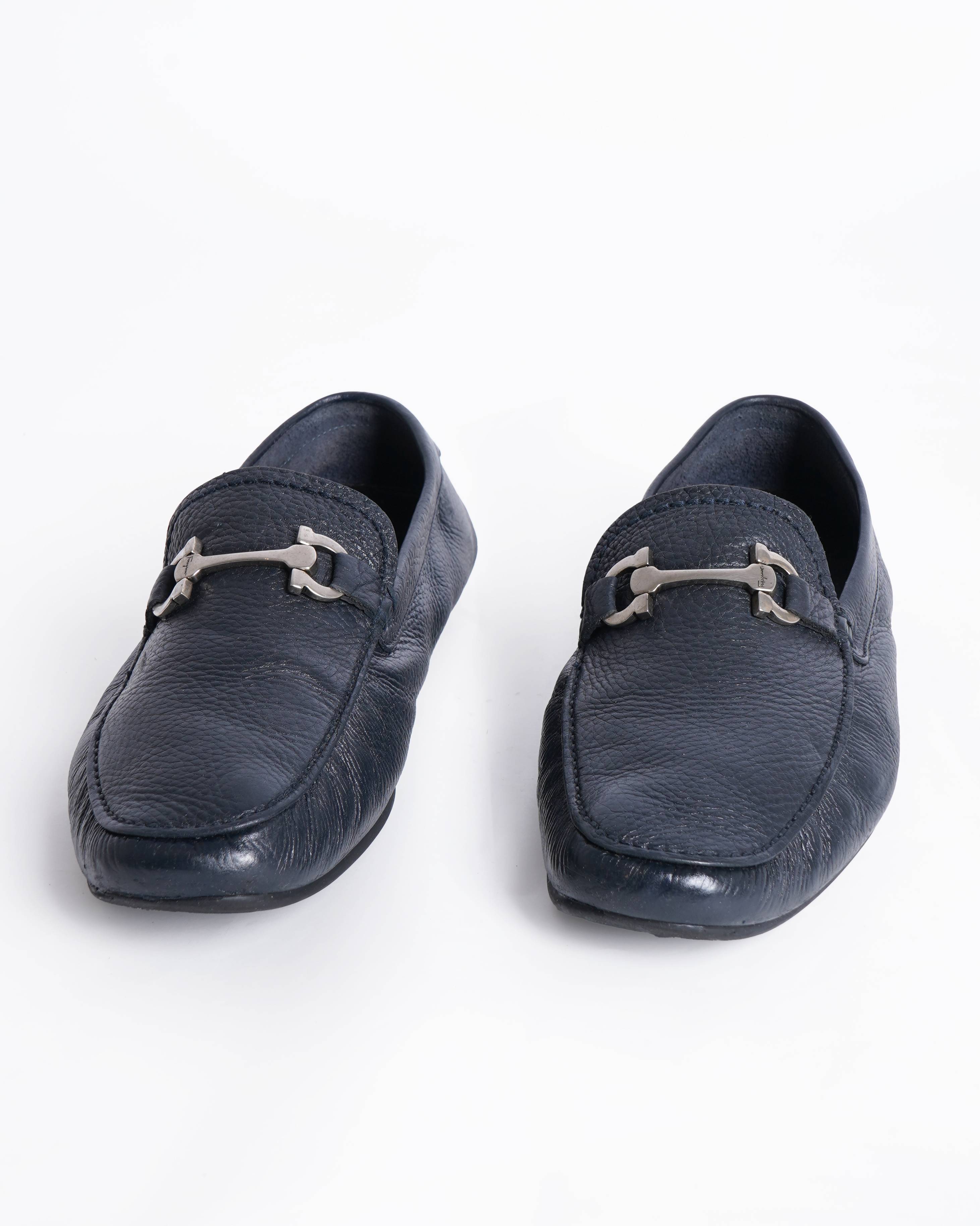 Salvatore ferragamo Blue driver loafers