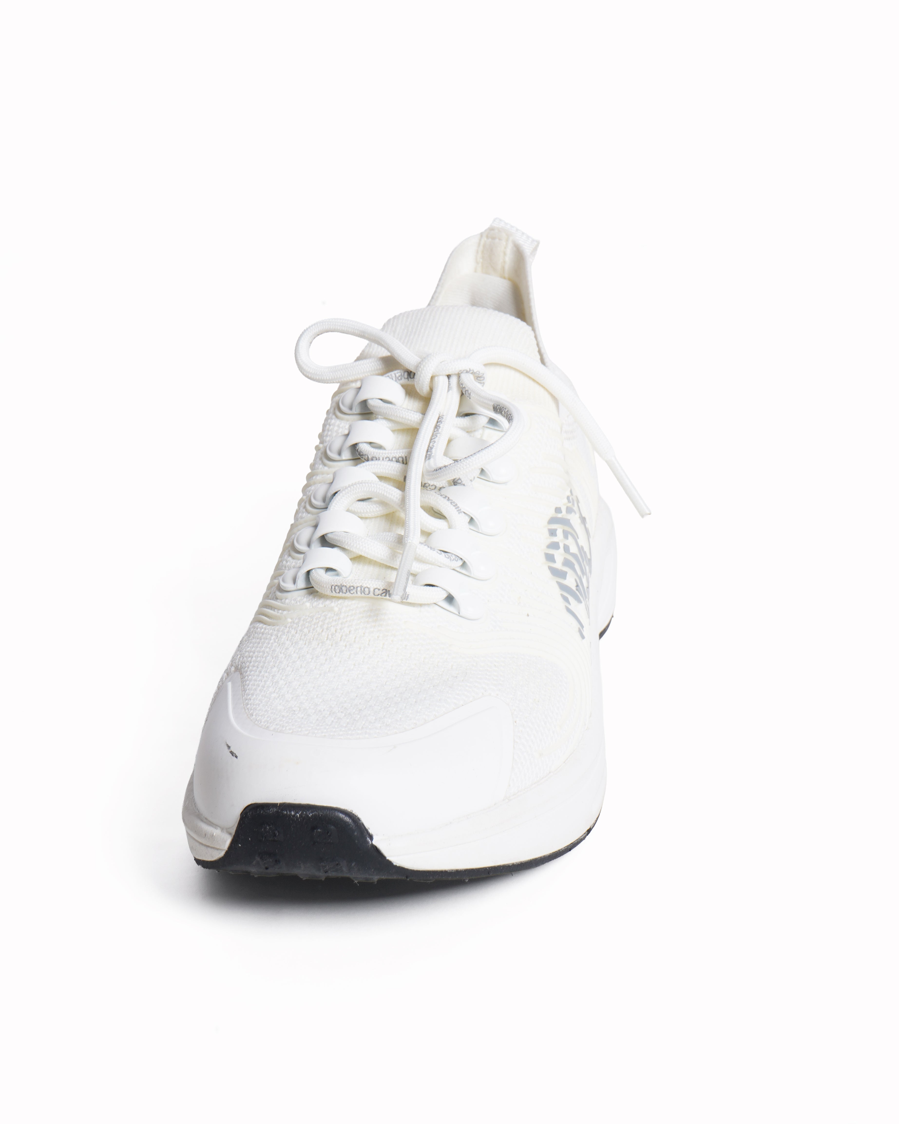 Roberto Cavalli Monogram Mirror Snake Sneakers