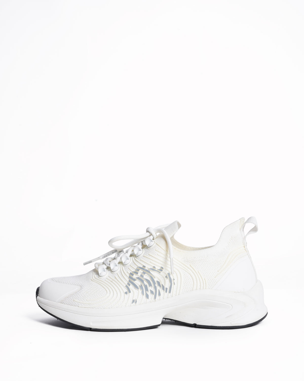 Roberto Cavalli Monogram Mirror Snake Sneakers
