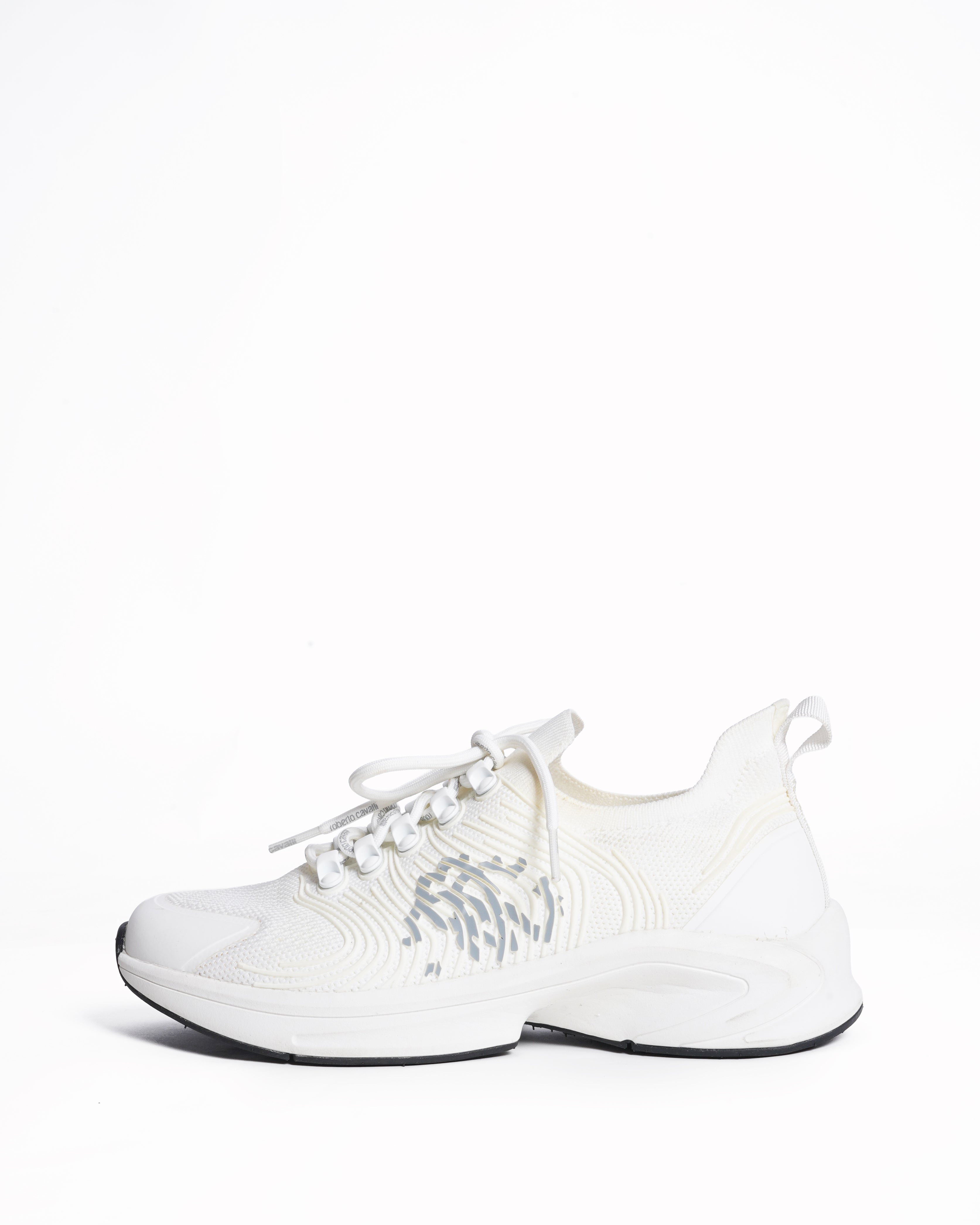 Roberto Cavalli Monogram Mirror Snake Sneakers