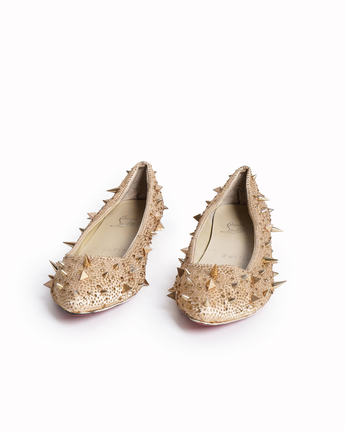 Christian Louboutin 
Glitter ballet flats