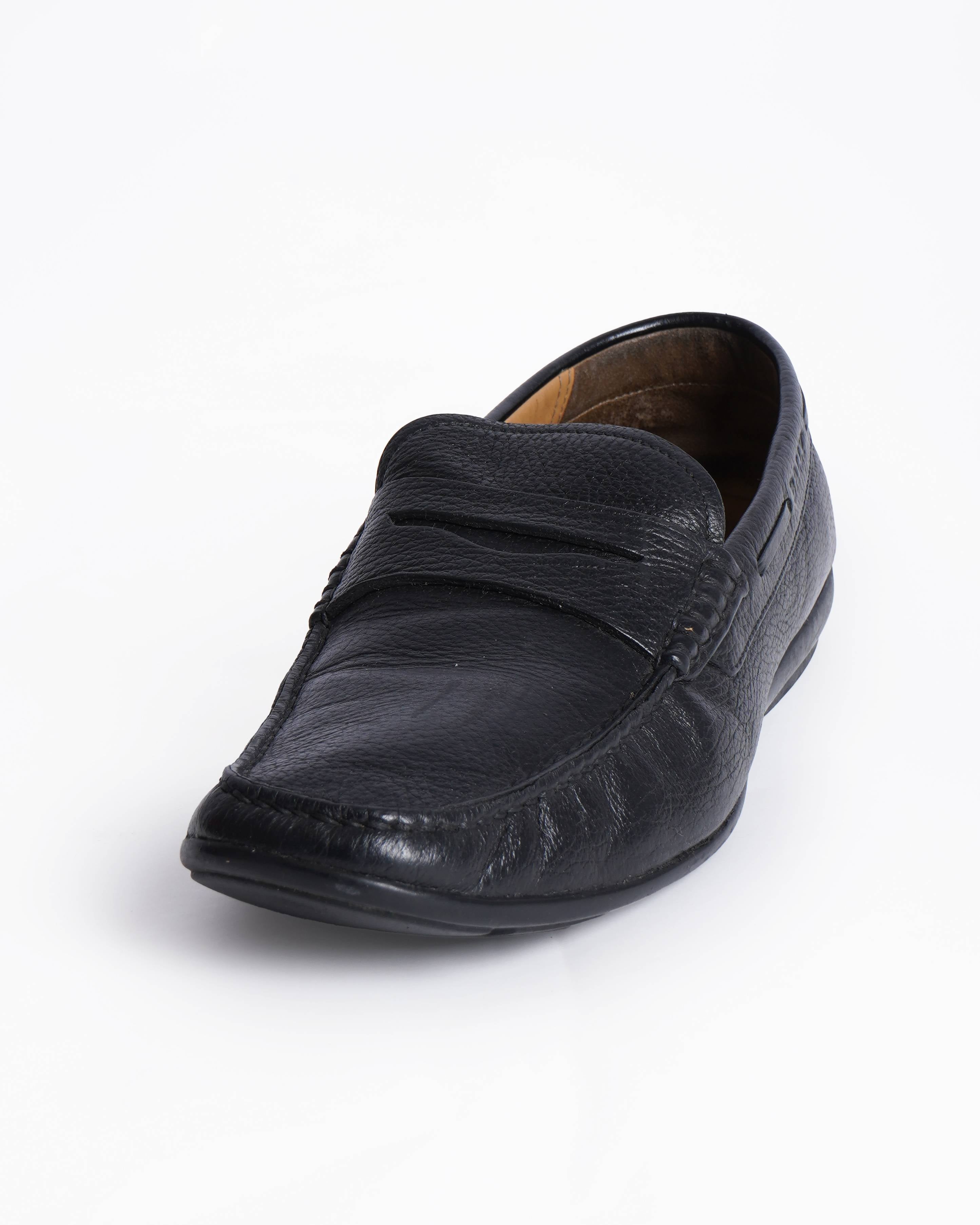 Bally Leather black loafers
