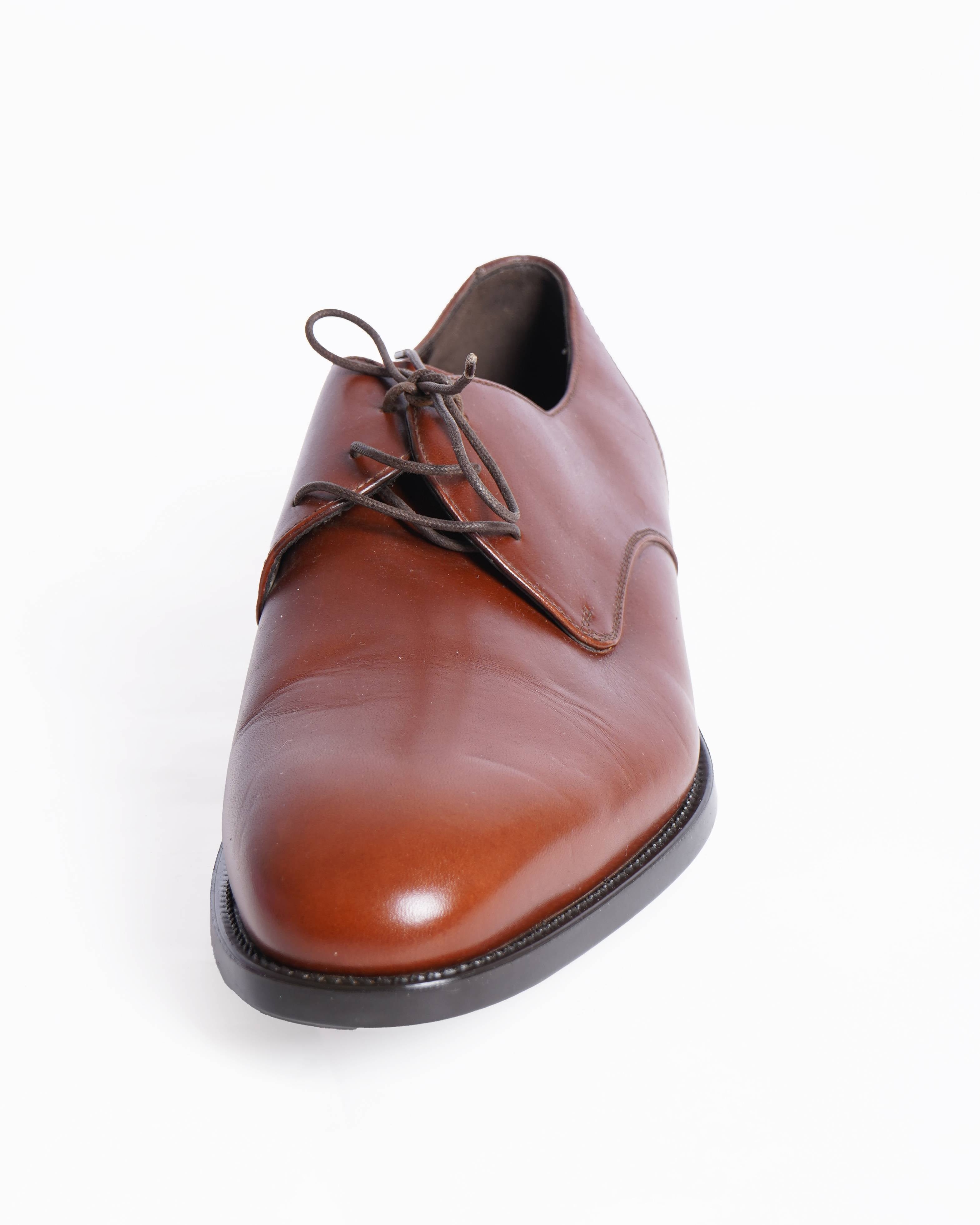 Salvatore Ferragamo Lace Up Leather shoes In brown