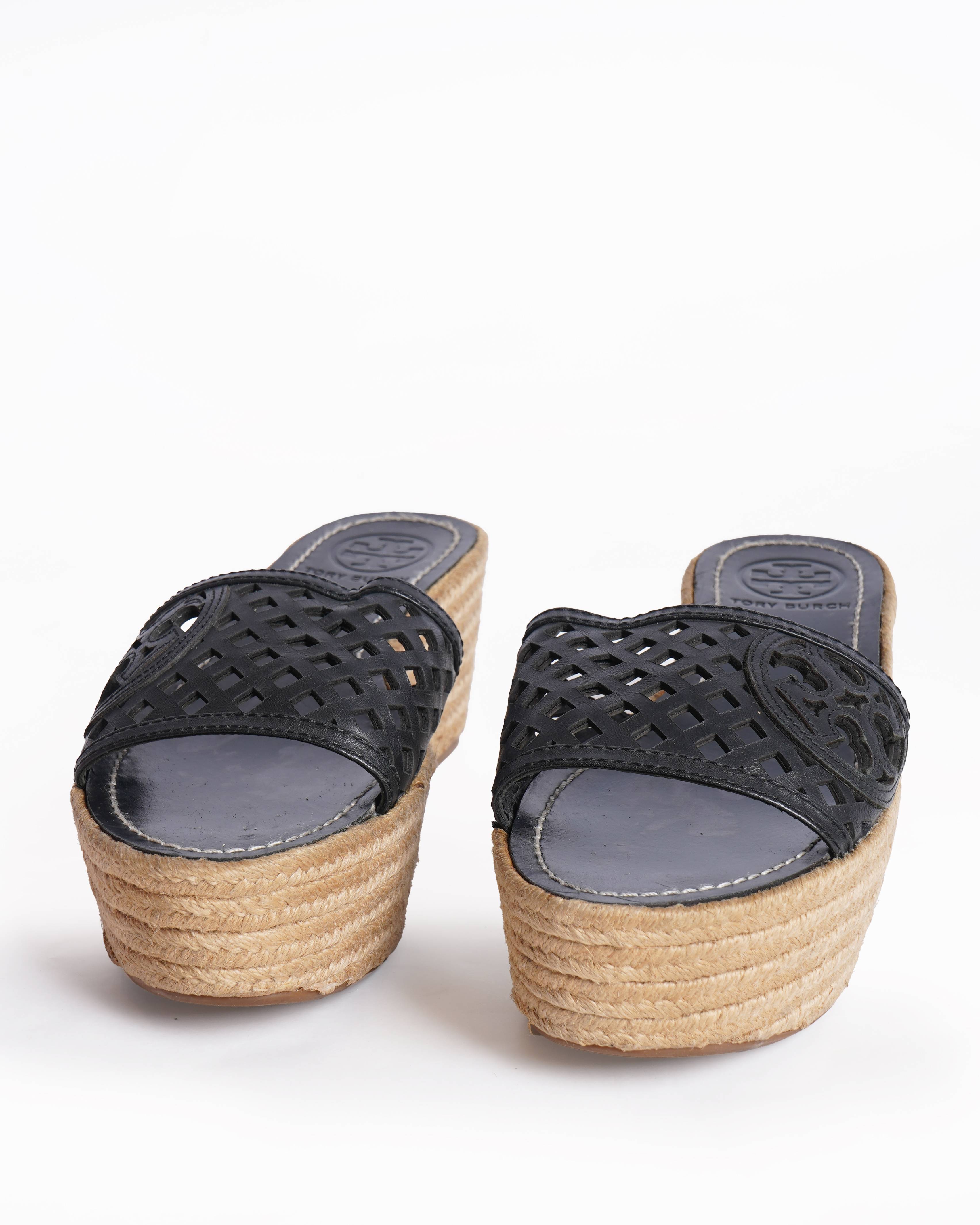 Tory Burch leather wedge sandals