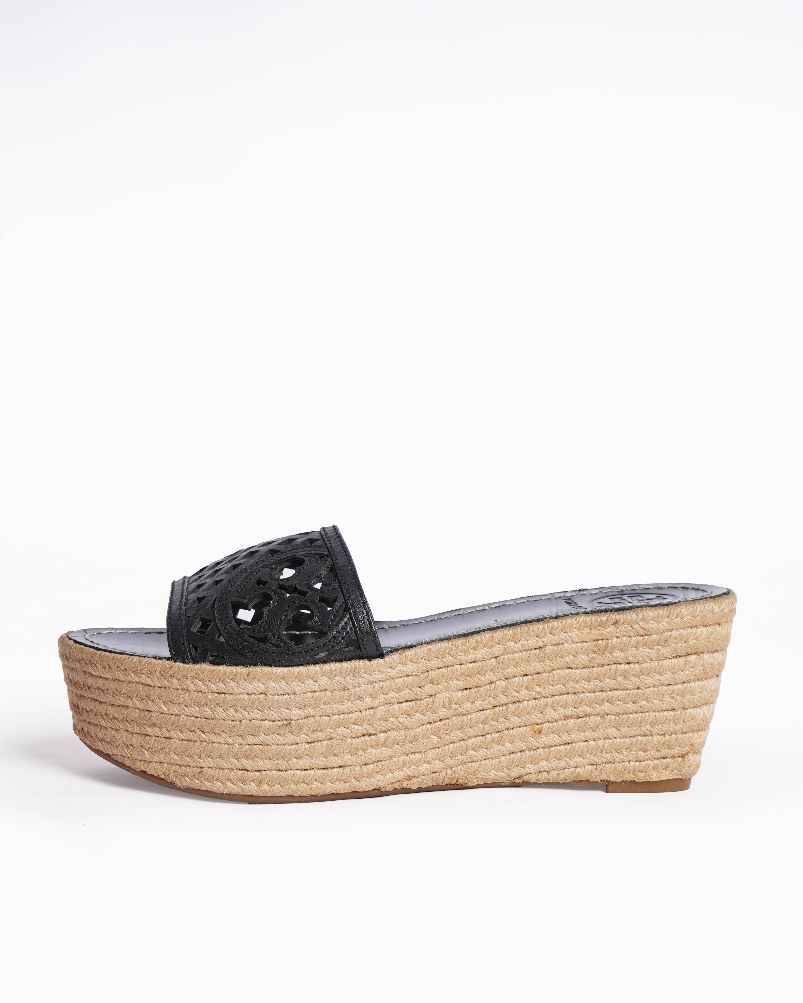 Tory Burch leather wedge sandals