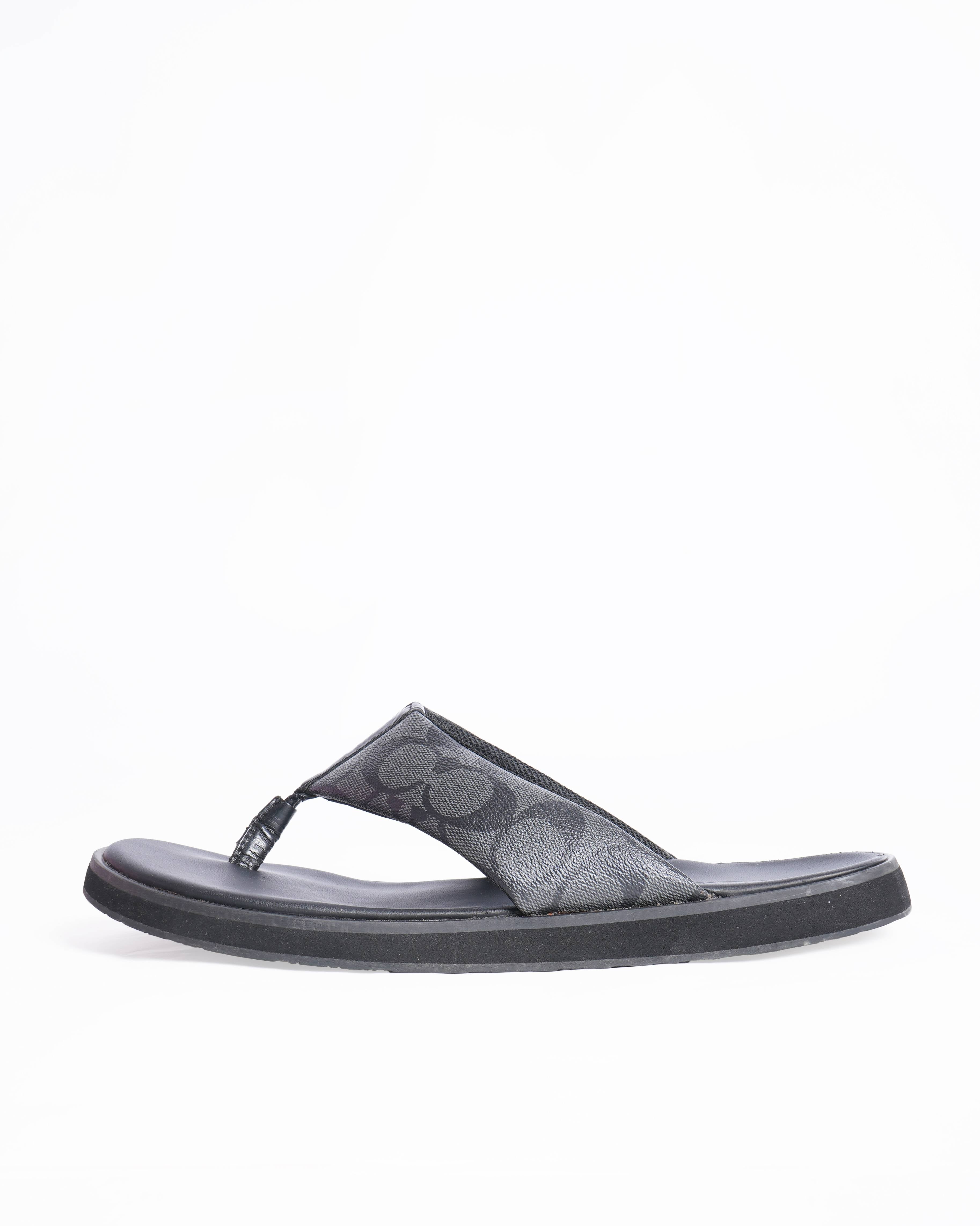 Coach Signature Canvas Flip Flops