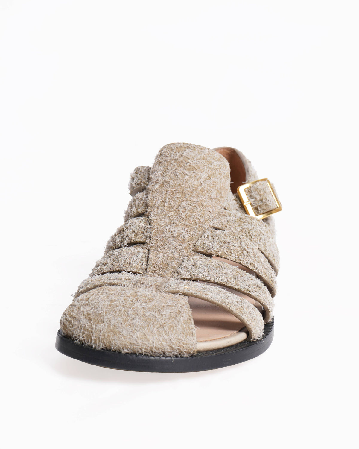 Loewe campo cutout brushed suede sandals