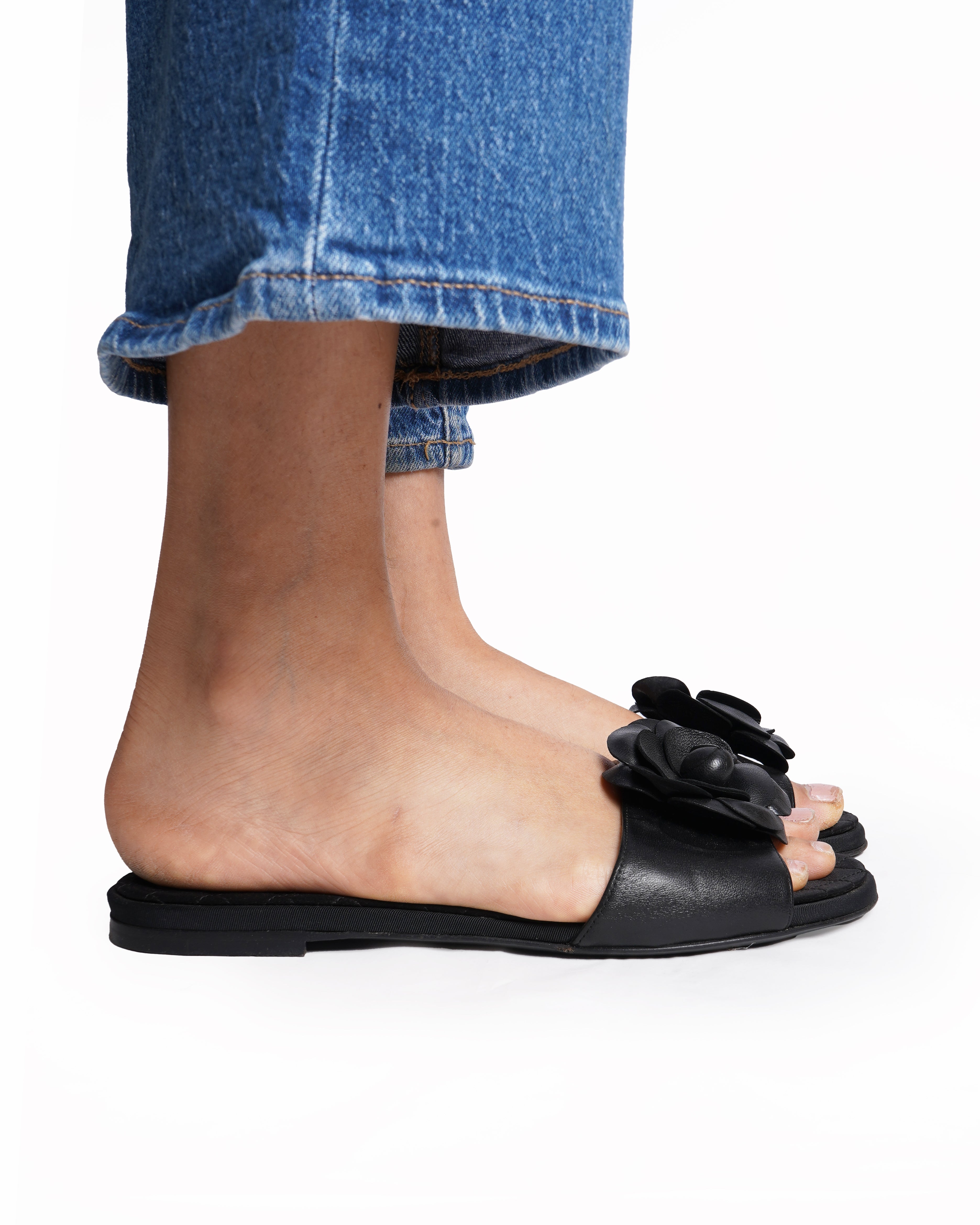 Chanel Camélia Slide Sandals