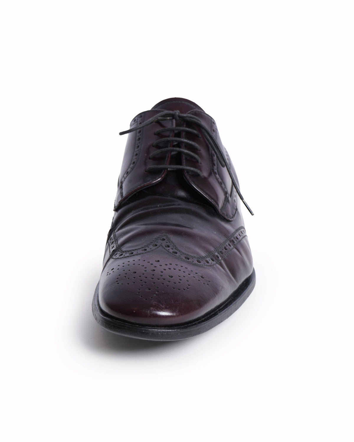 Prada Leather Brown Brogue Oxford Shoes