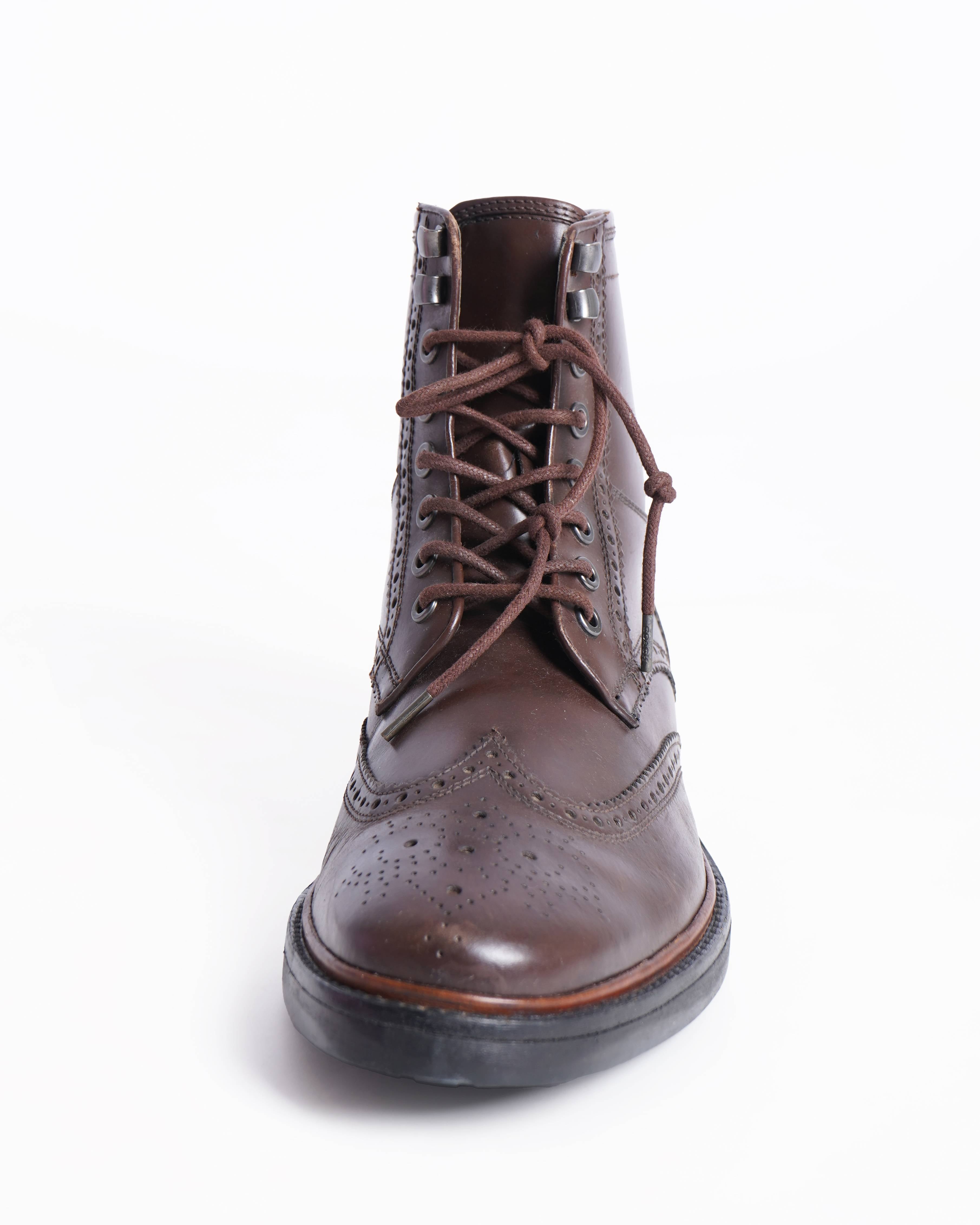 Coach 
Brandon brogue Wingtip Leather boots