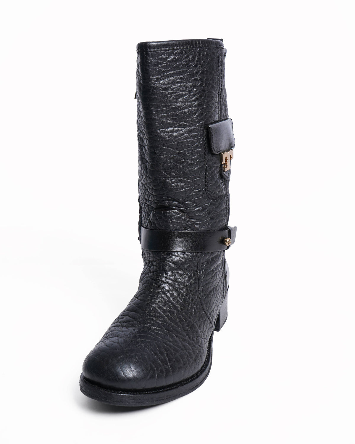 Tory Burch black leather riding boots