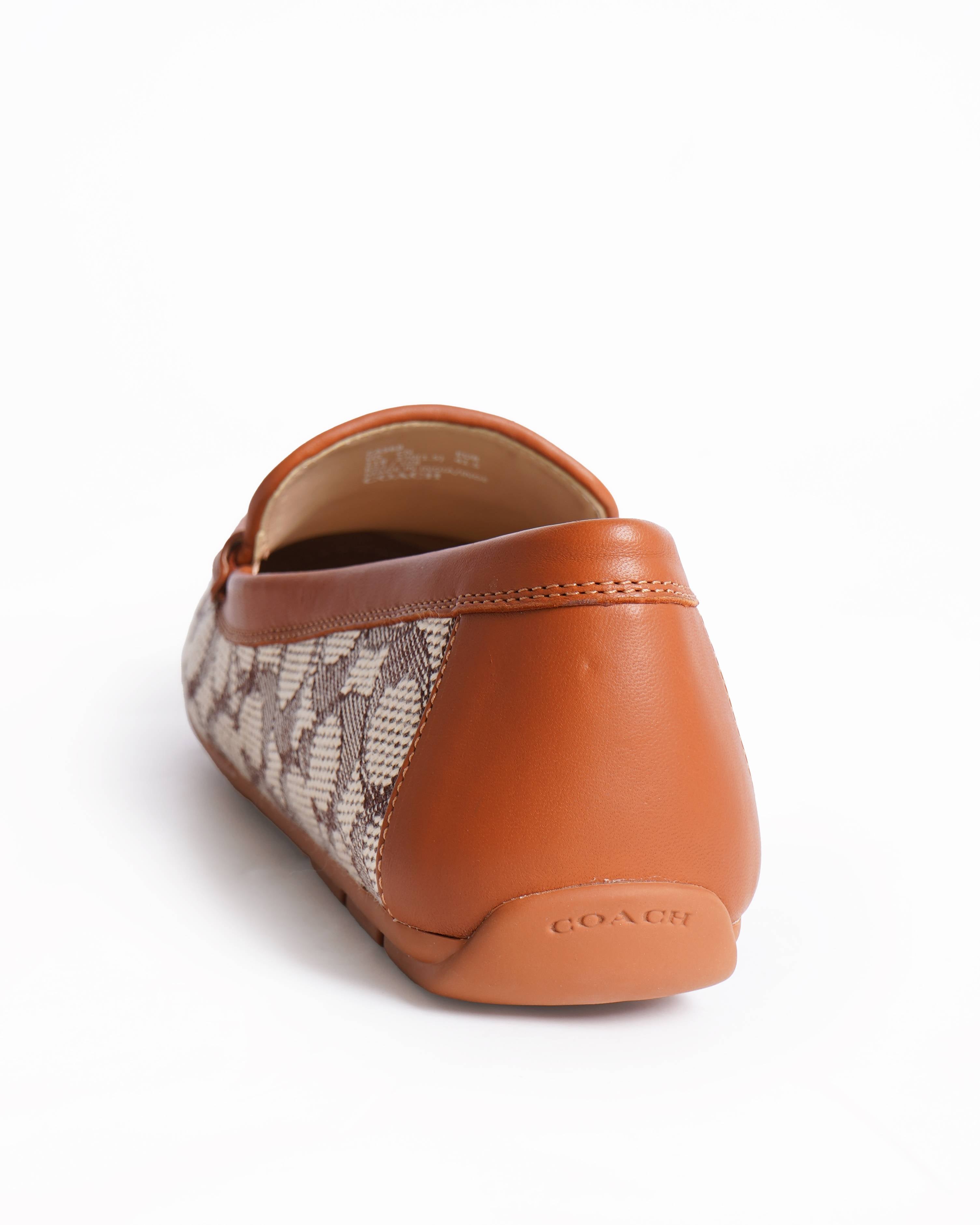 New COACH Leah Signature Jacquard Slip-On Loafers