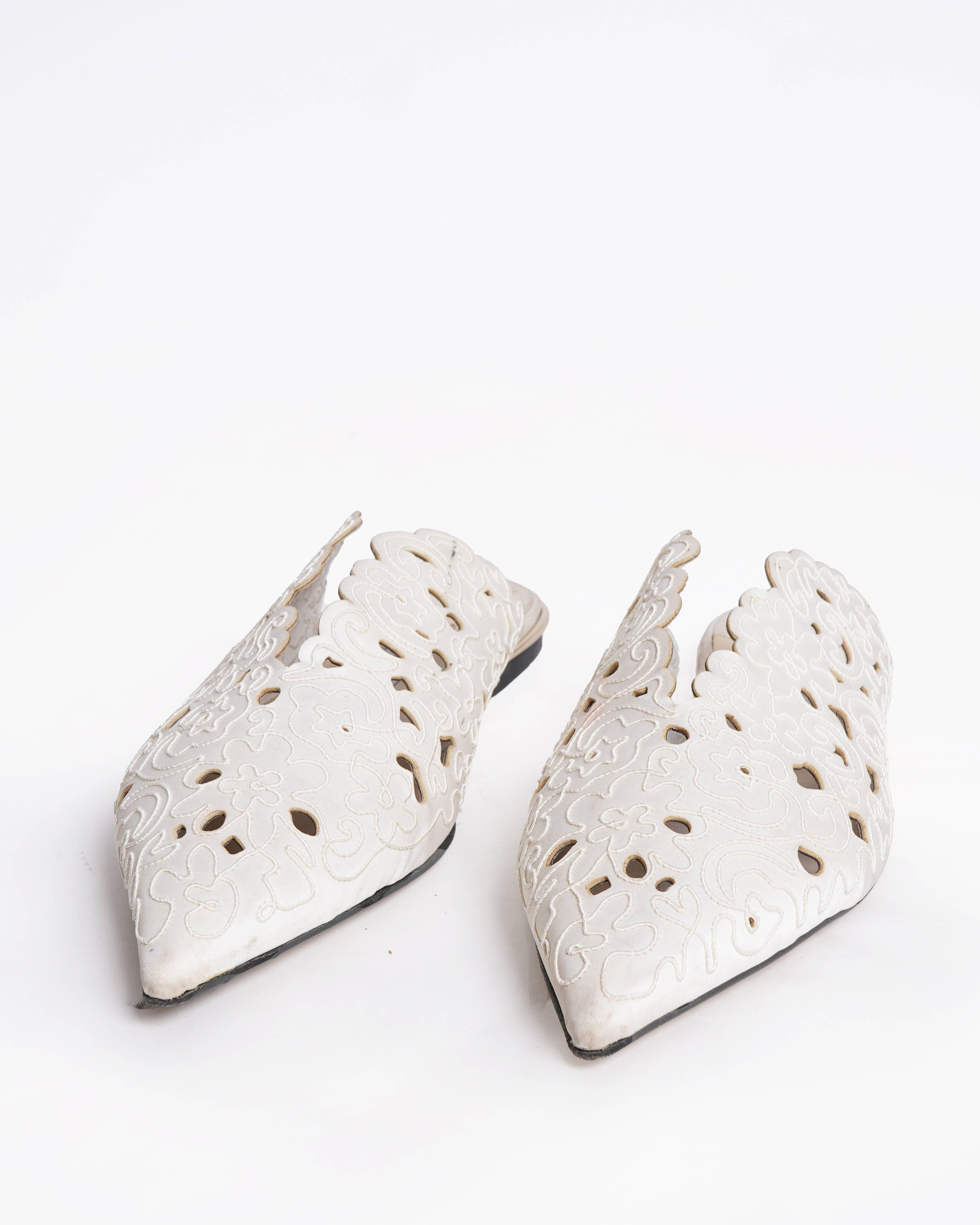 Jimmy Choo Loris Floral Embroidered Flats