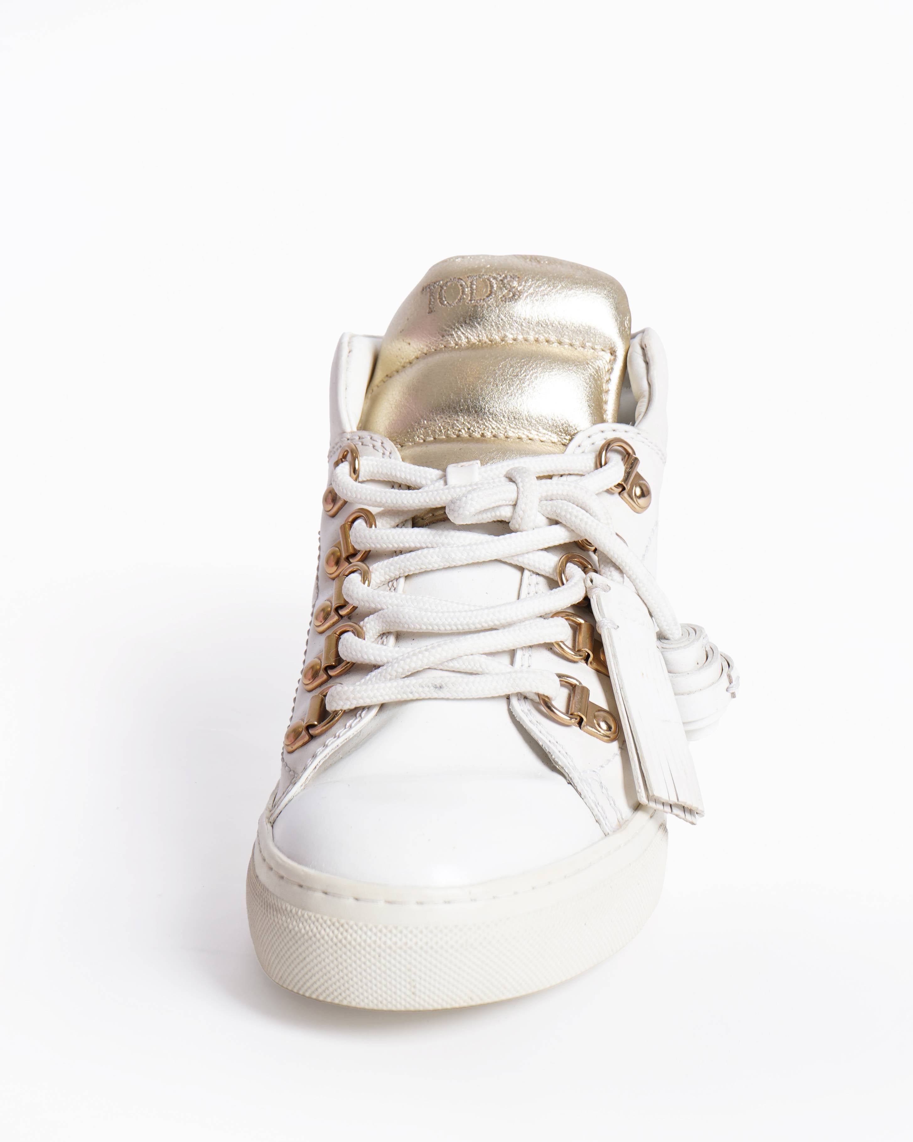 Tod's Sportivo Polacco White Sneakers