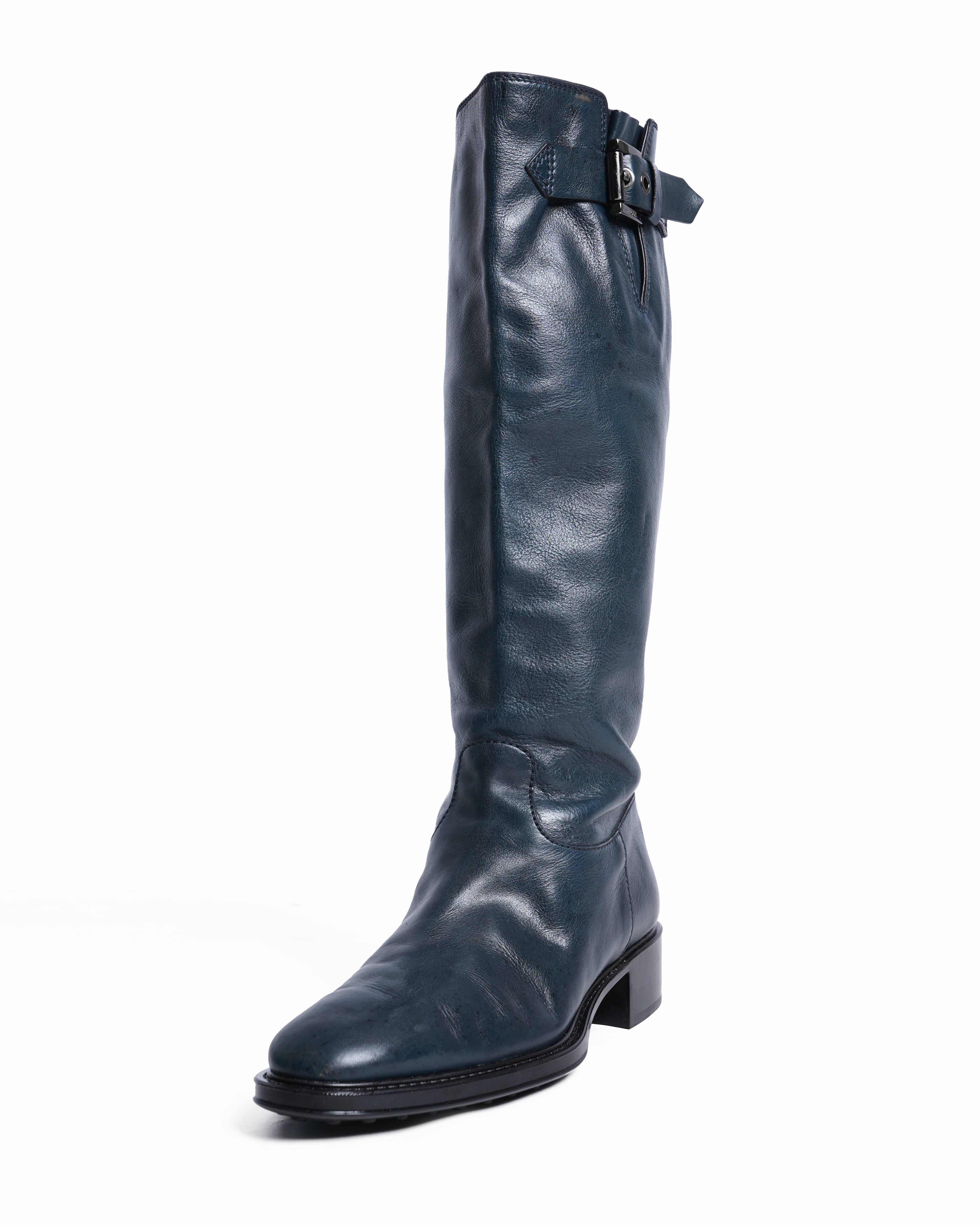 Tod's leather Scandi Girl Tall Riding Boots
