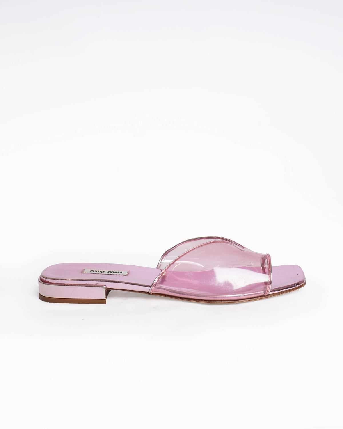 Miu Miu plexiglass pvc slides