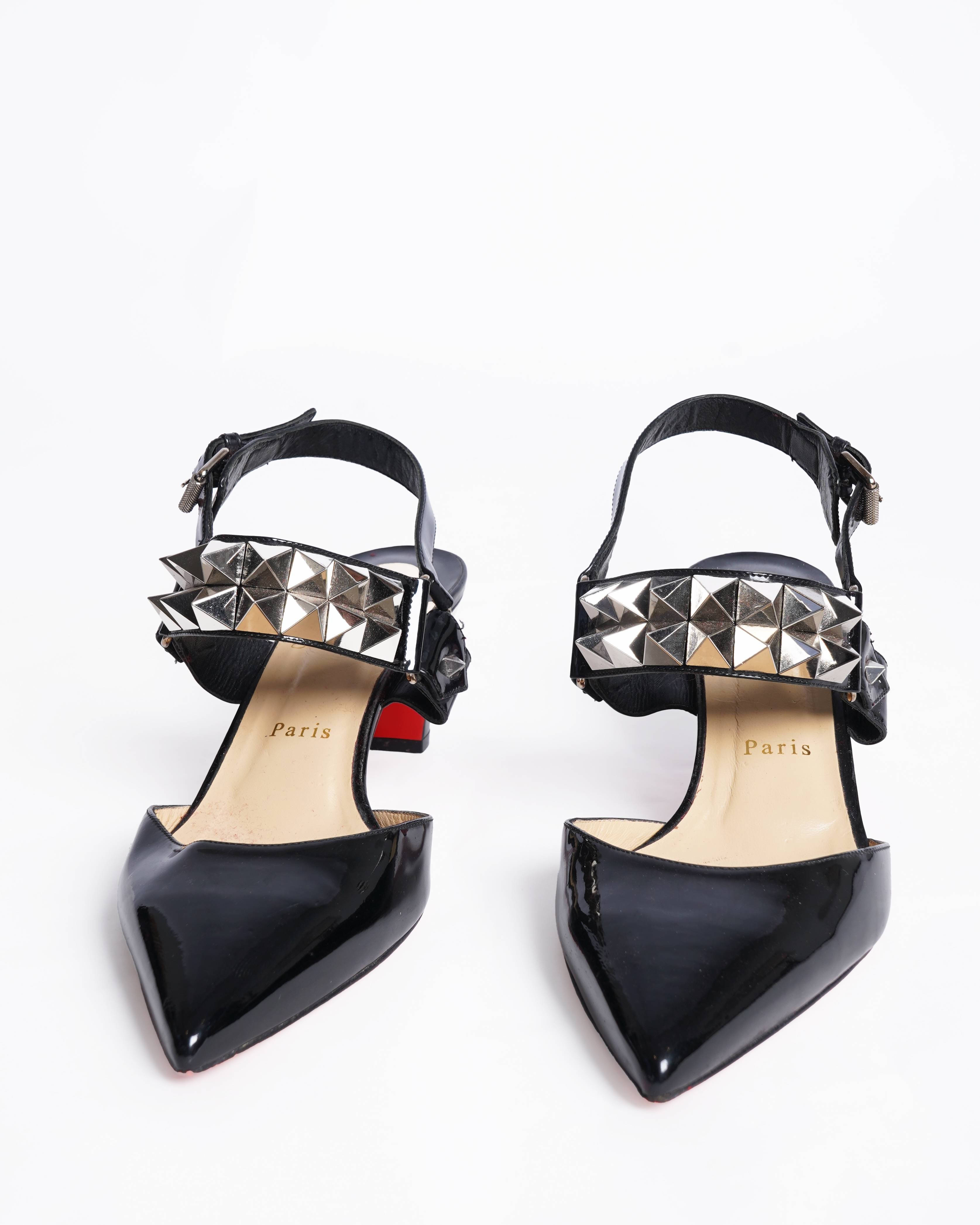Christian Louboutin Black Patent Ziggoo