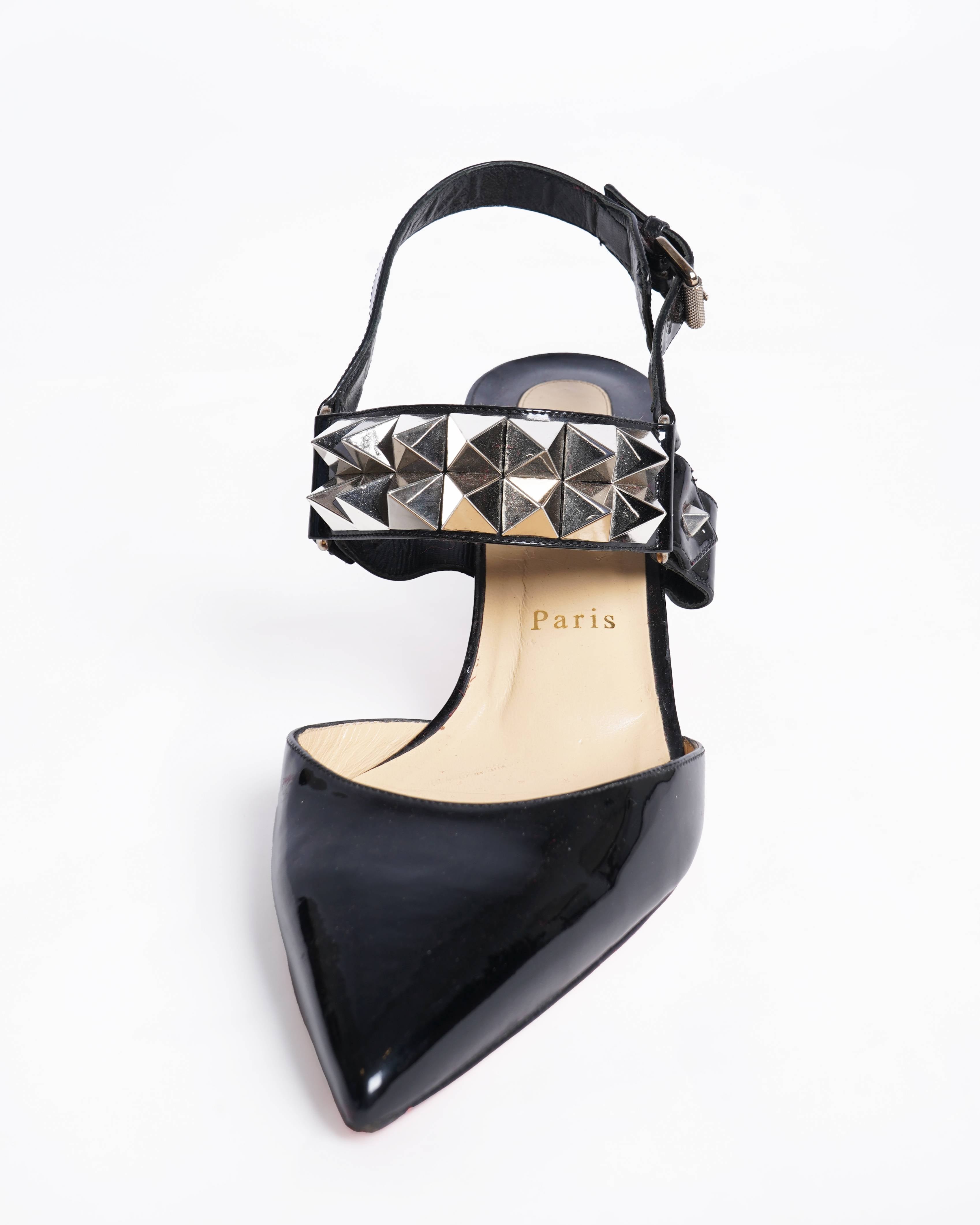 Christian Louboutin Black Patent Ziggoo
