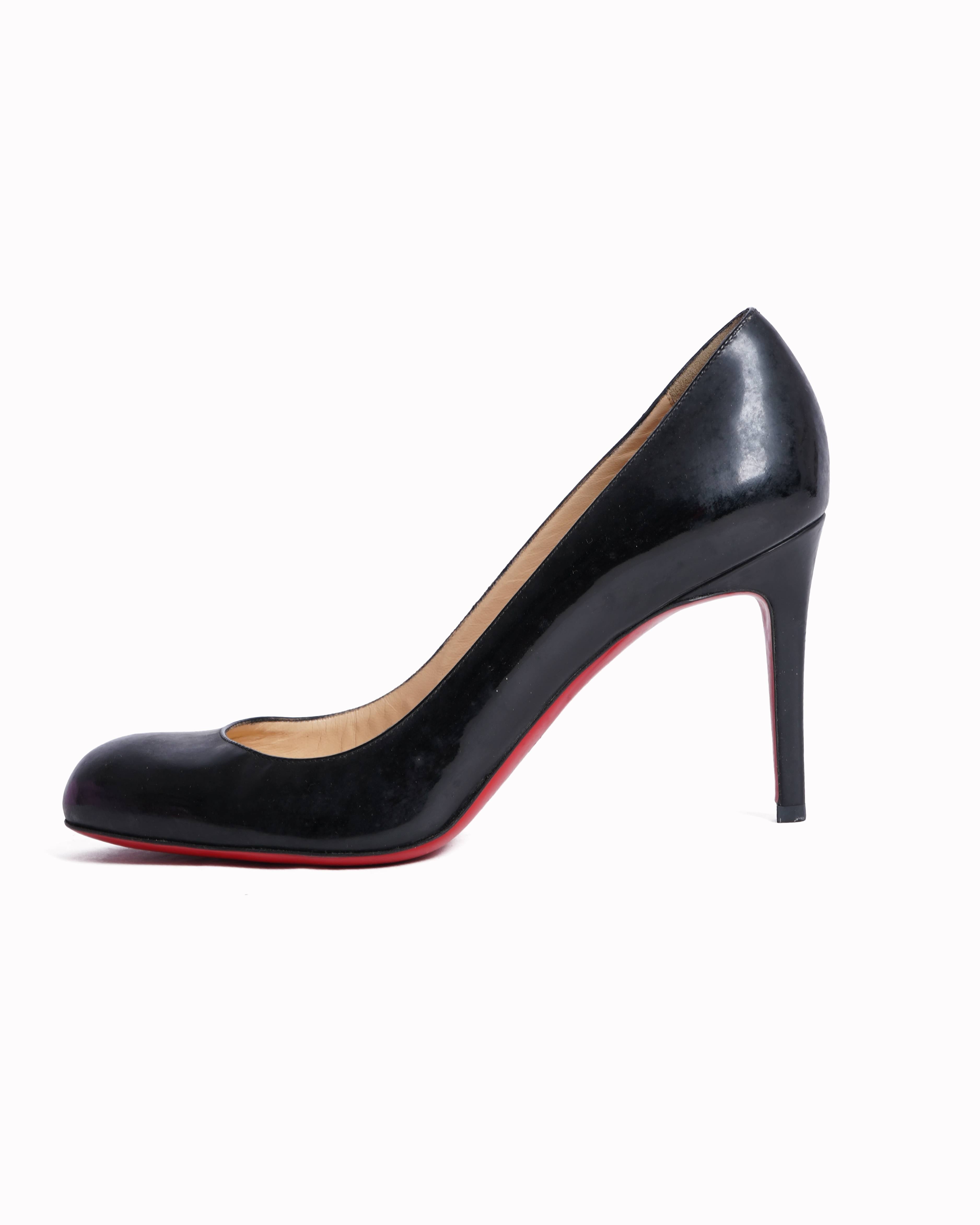 Christian Louboutin Patent Leather Black Pumps