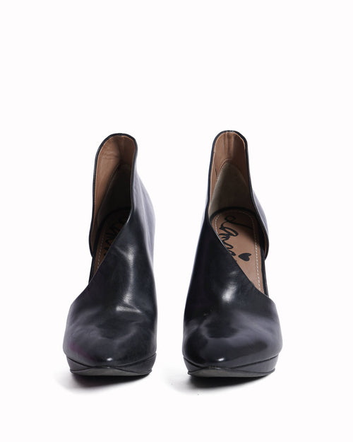 Lanvin High Top Heels In Black