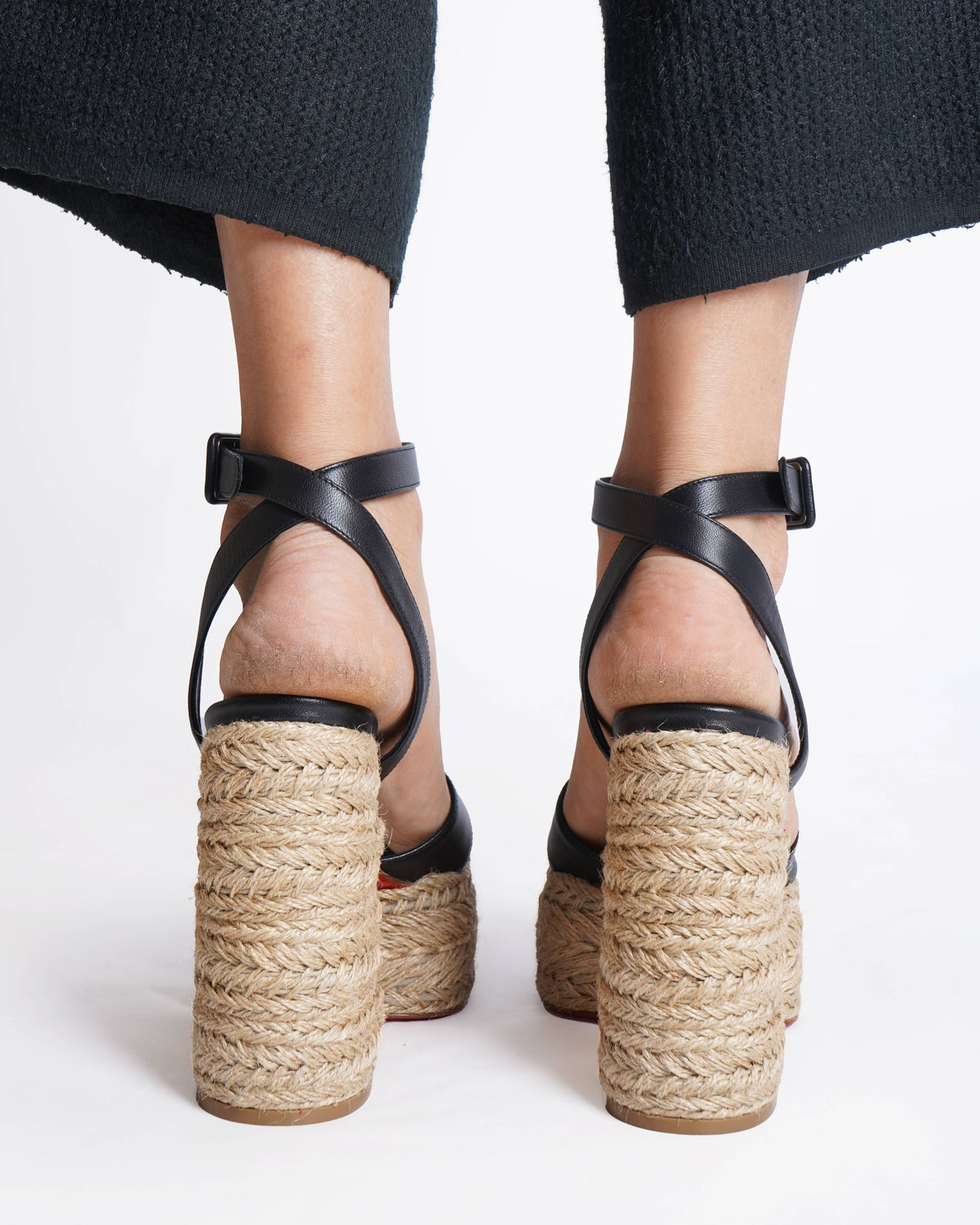 Christian Louboutin Black Wedges