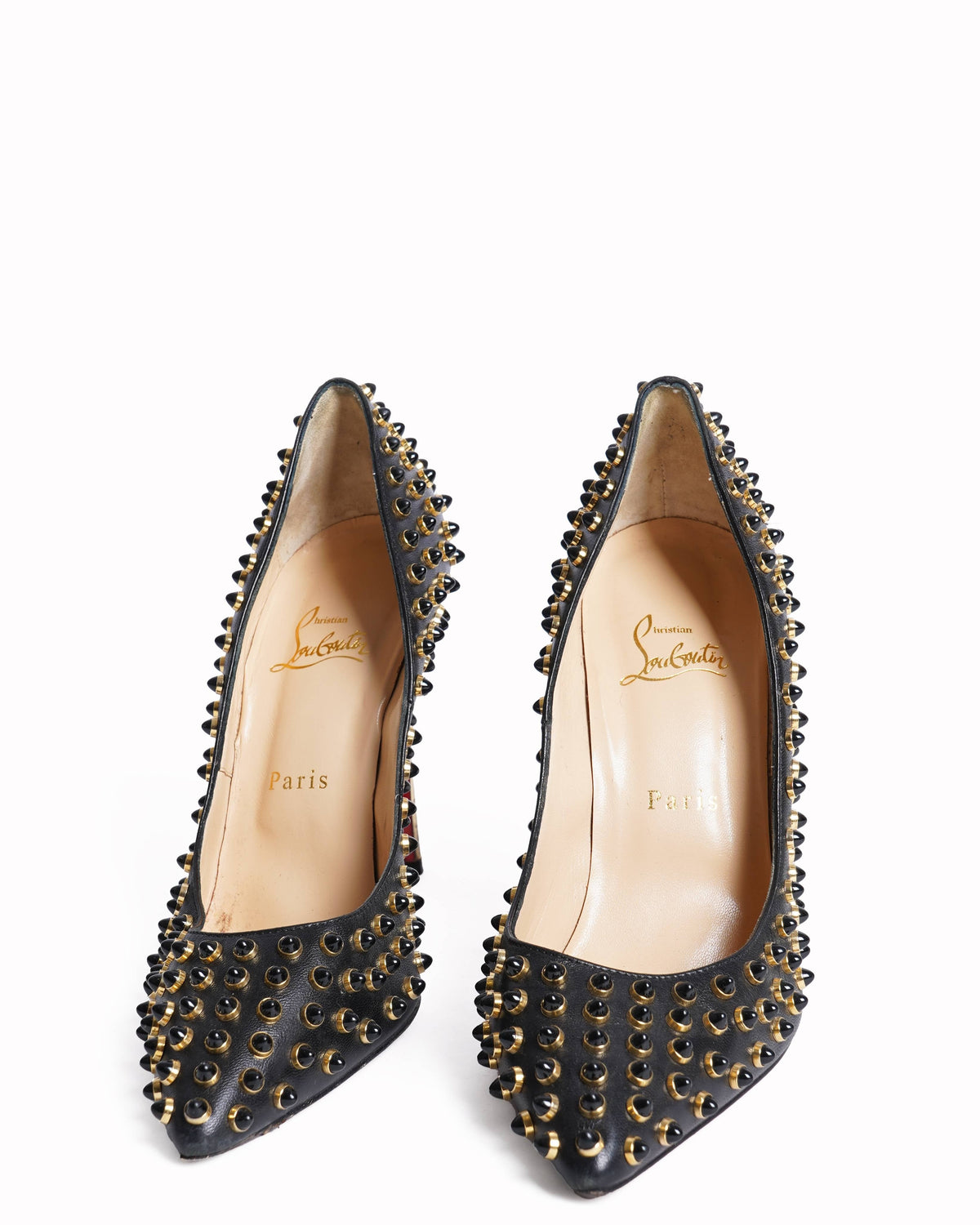 Christian Louboutin Studded Pumps In Black
