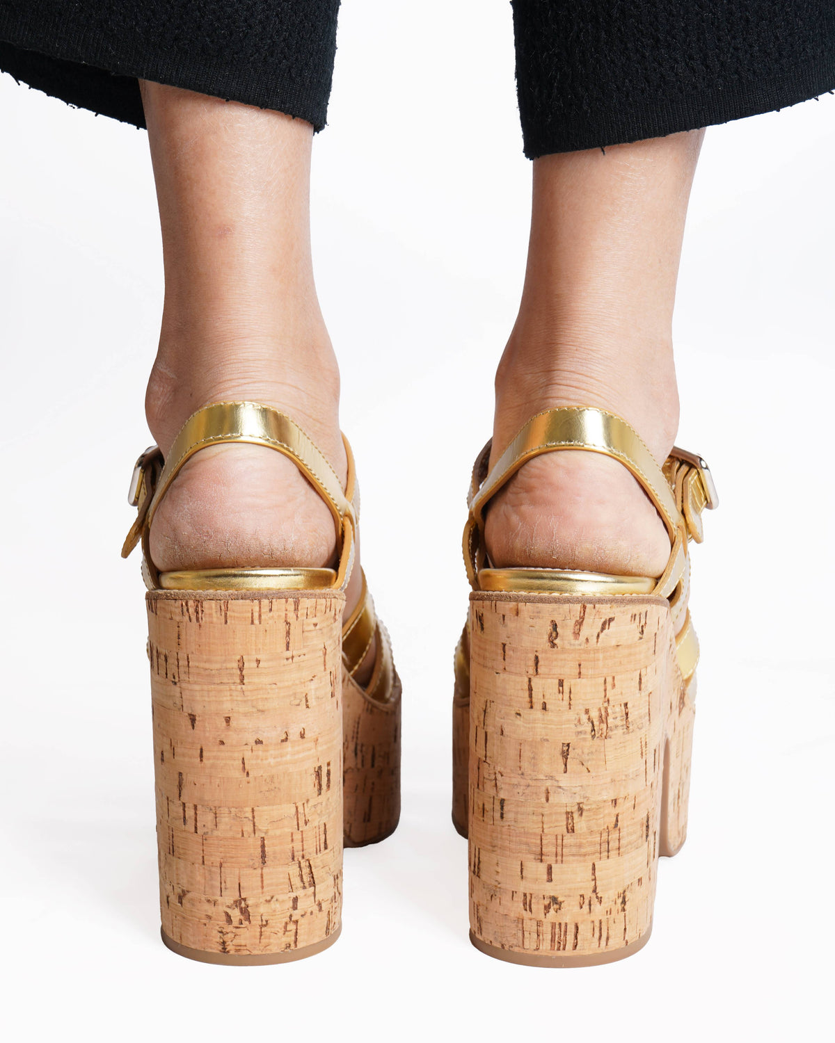Miu Miu gold sandals