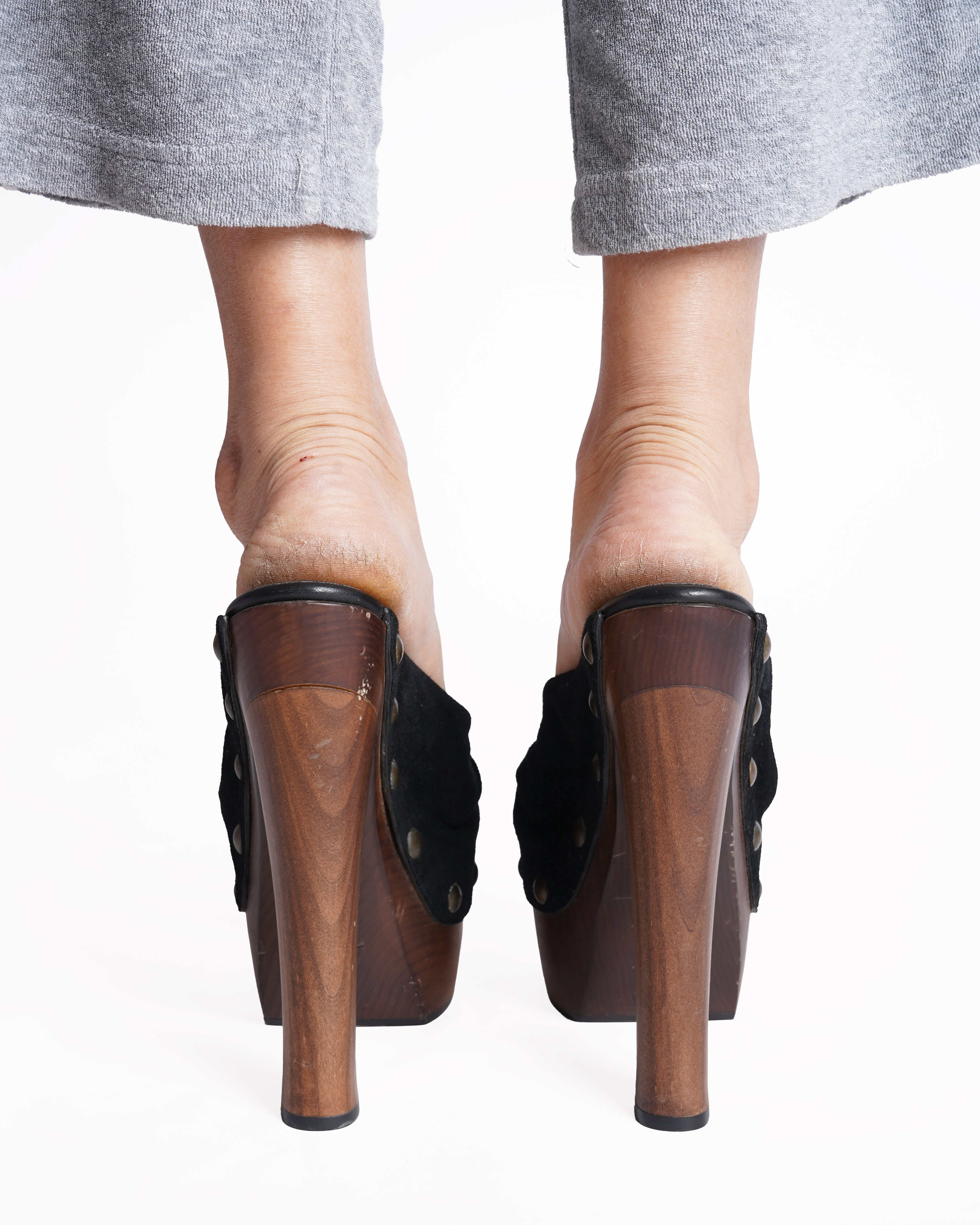 Giuseppe Zanotti black Wooden heels Platform