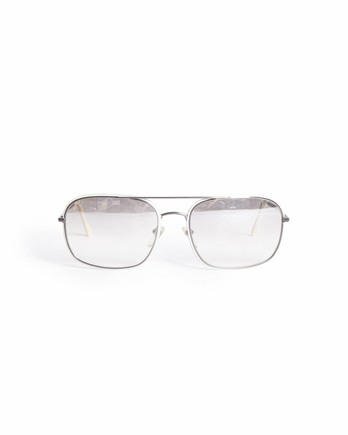Burberry White Square PIlot Sunglasses