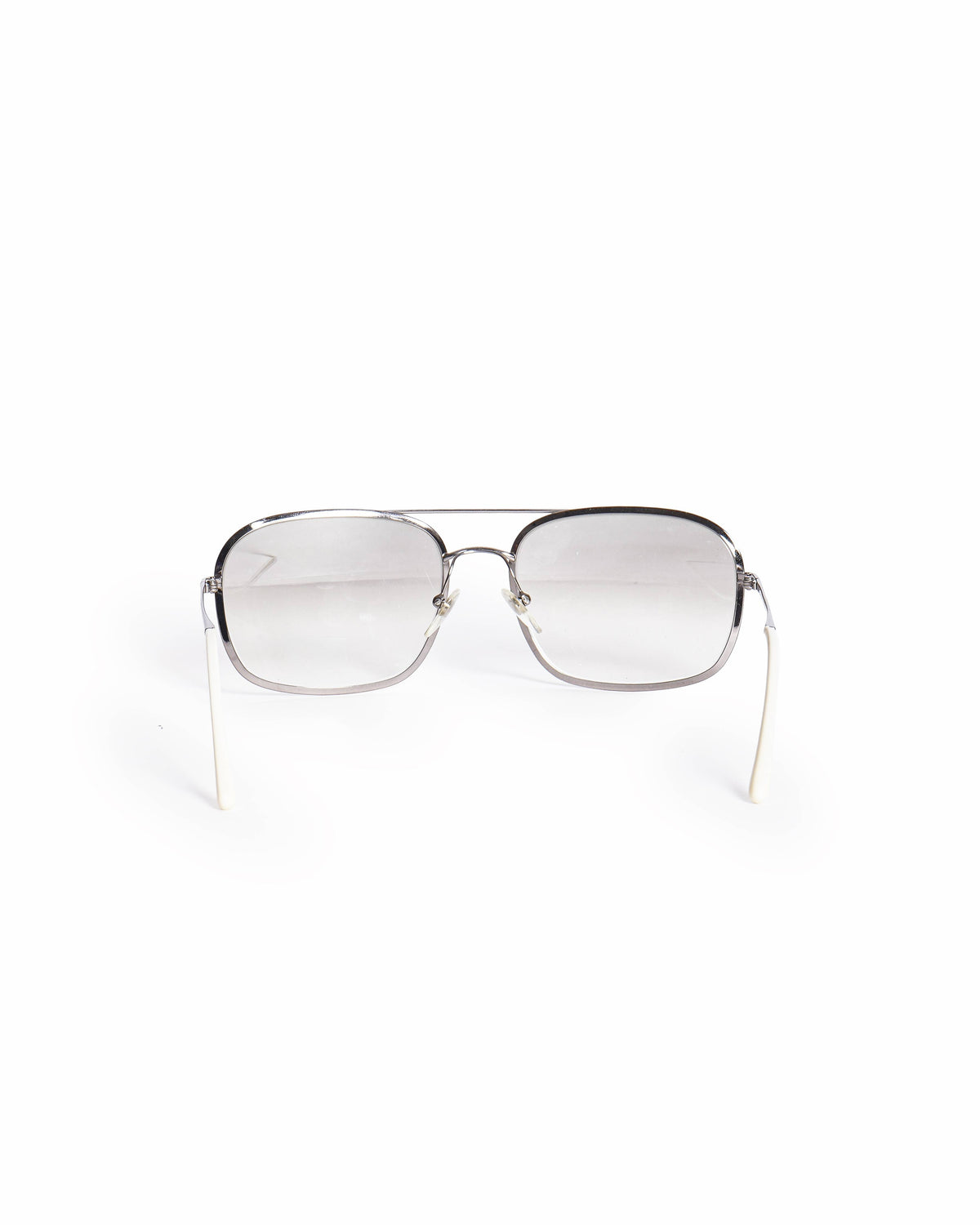 Burberry White Square PIlot Sunglasses