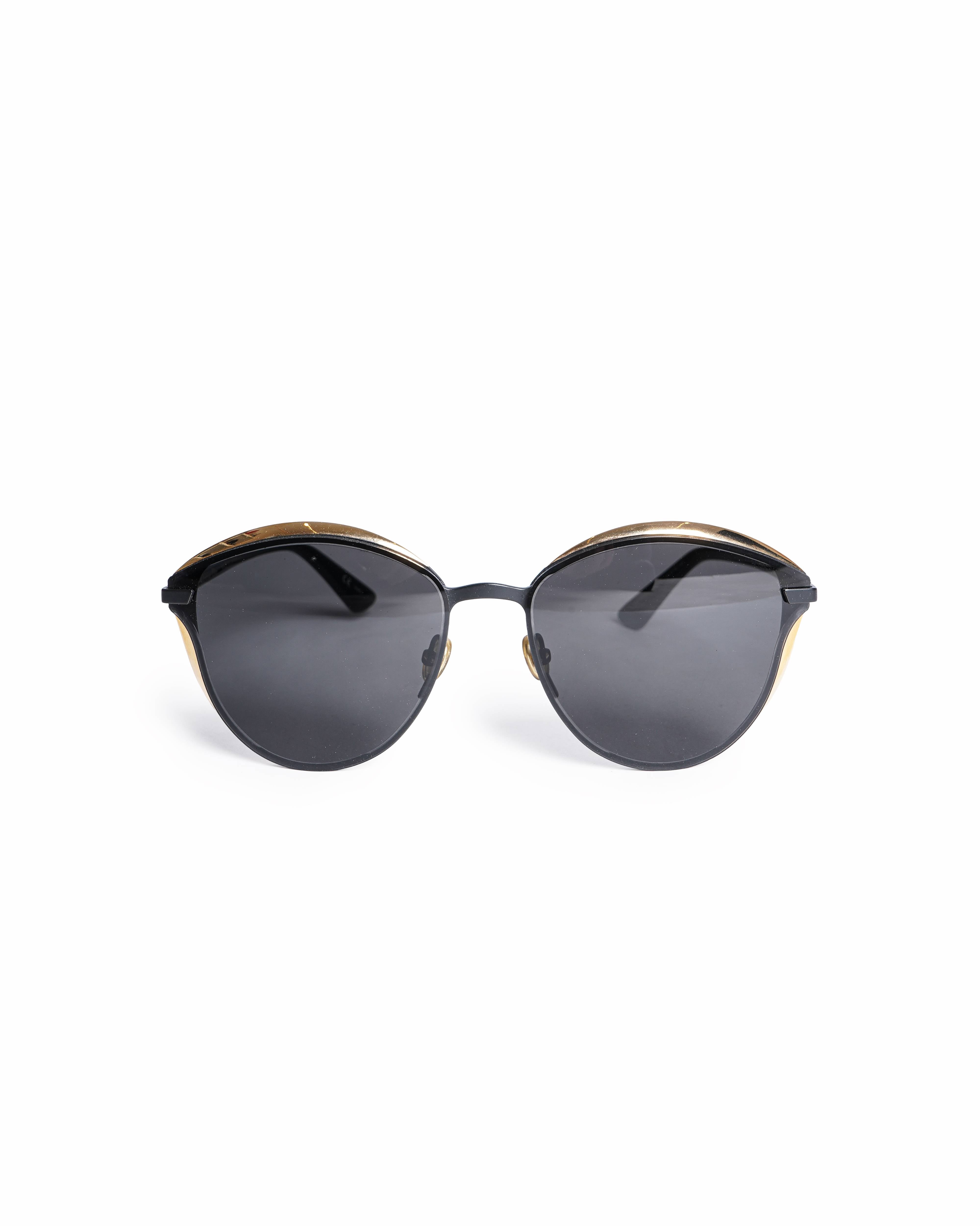 Dior Women's Black & Gold Murmure Cat-Eye Sunglasses