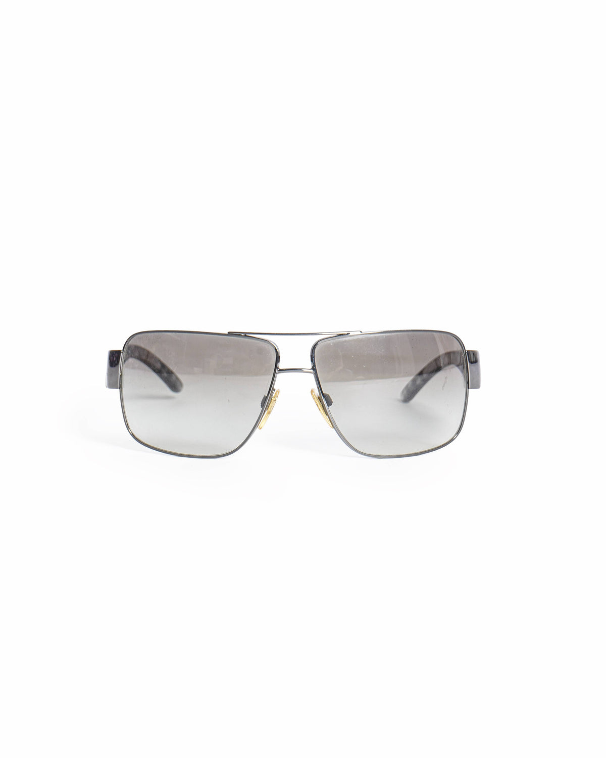 Burberry Men's Gunmetal-Tone Rectangle Sunglasses
