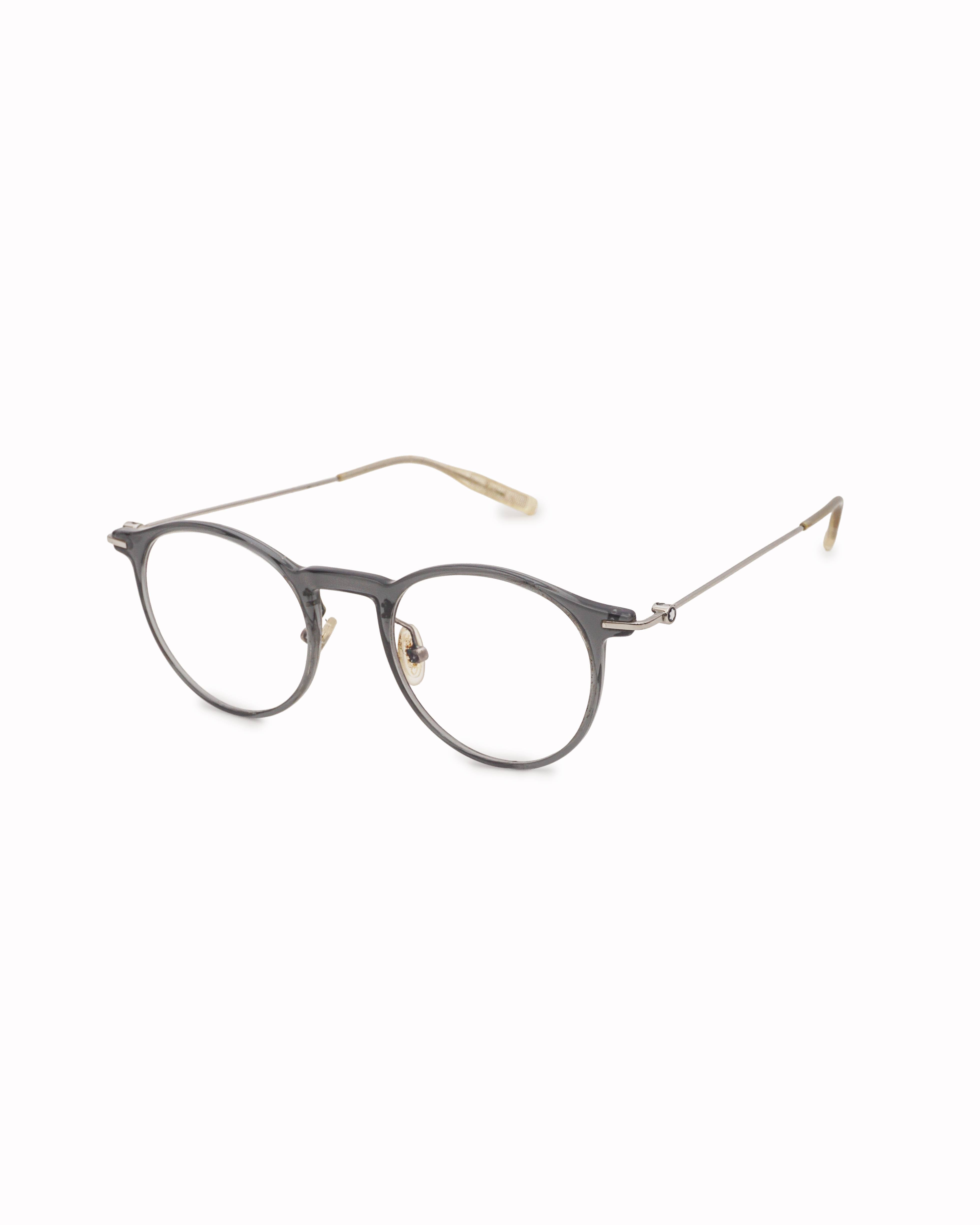 Montblanc Black Round Eyeglasses