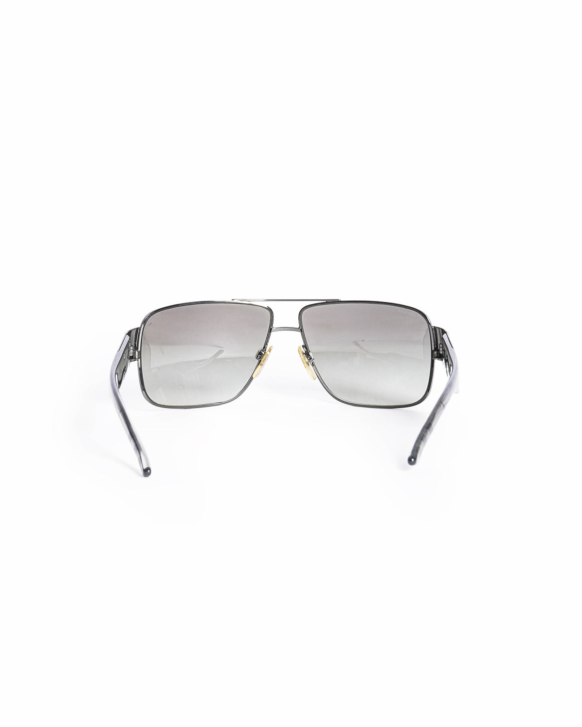 Burberry Men's Gunmetal-Tone Rectangle Sunglasses