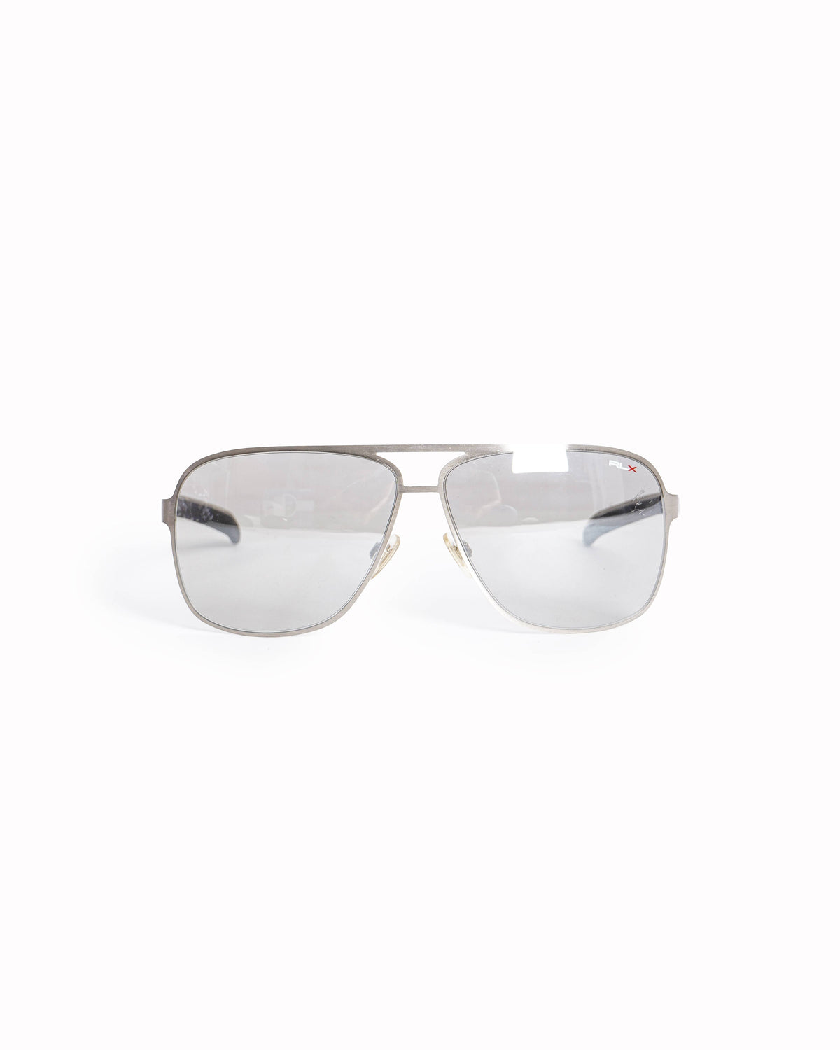 Ralph Lauren Men's Silver Matte Navigator Sunglasses