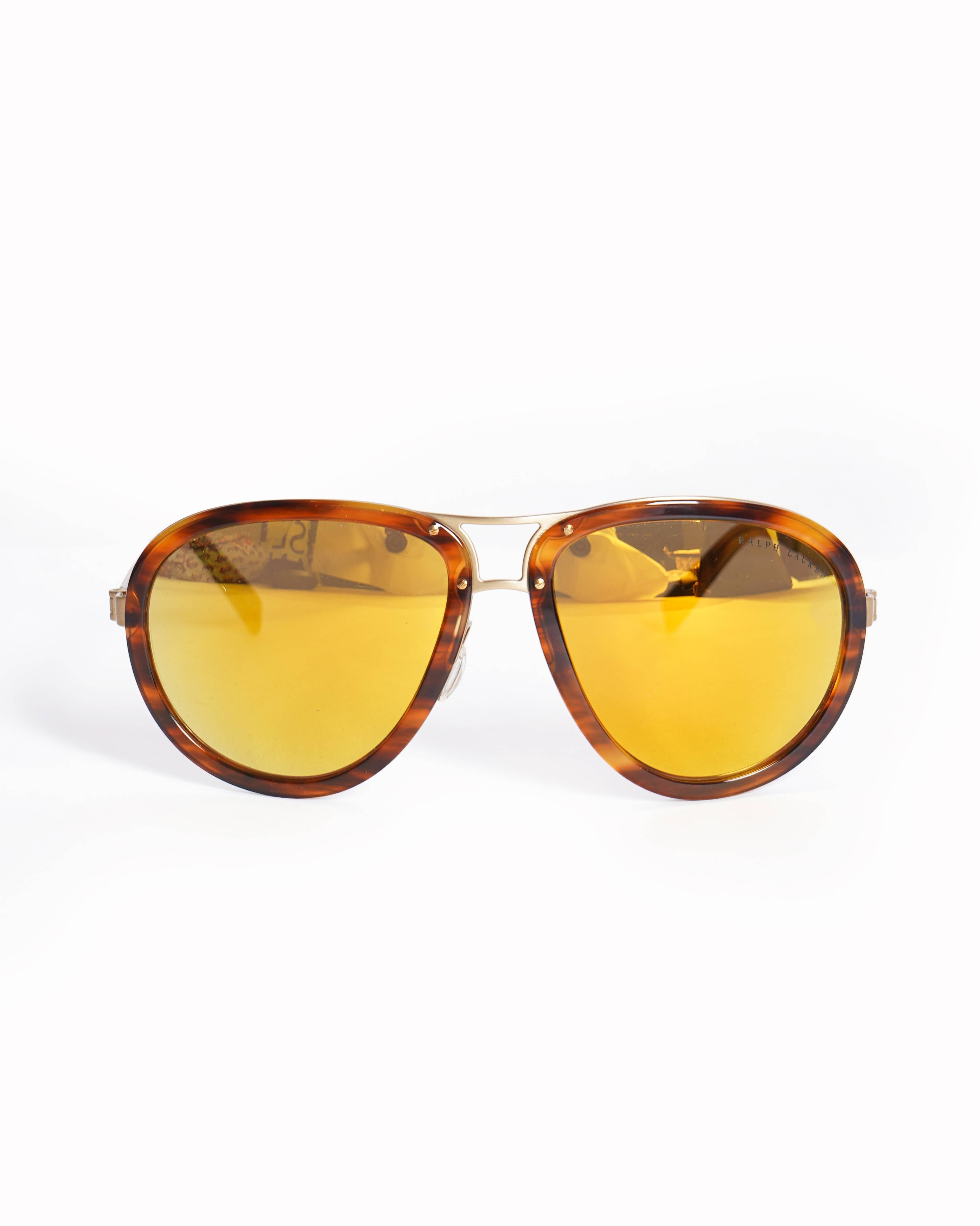 New Ralph Lauren Tortoiseshell With Gold Frame sunglasses