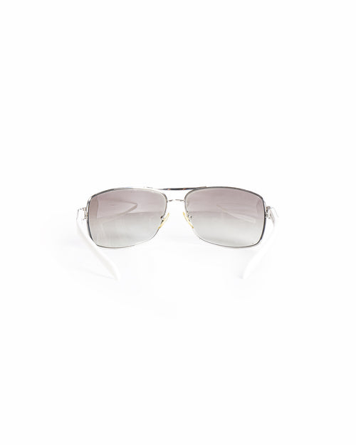 Ralph Lauren Men's Silver Matte Navigator Sunglasses