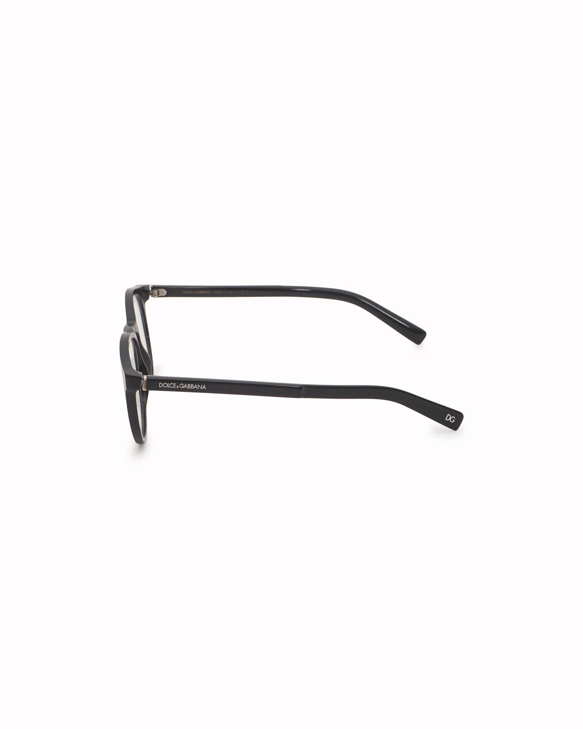Dolce & Gabbana Black Oval Eyeglasses