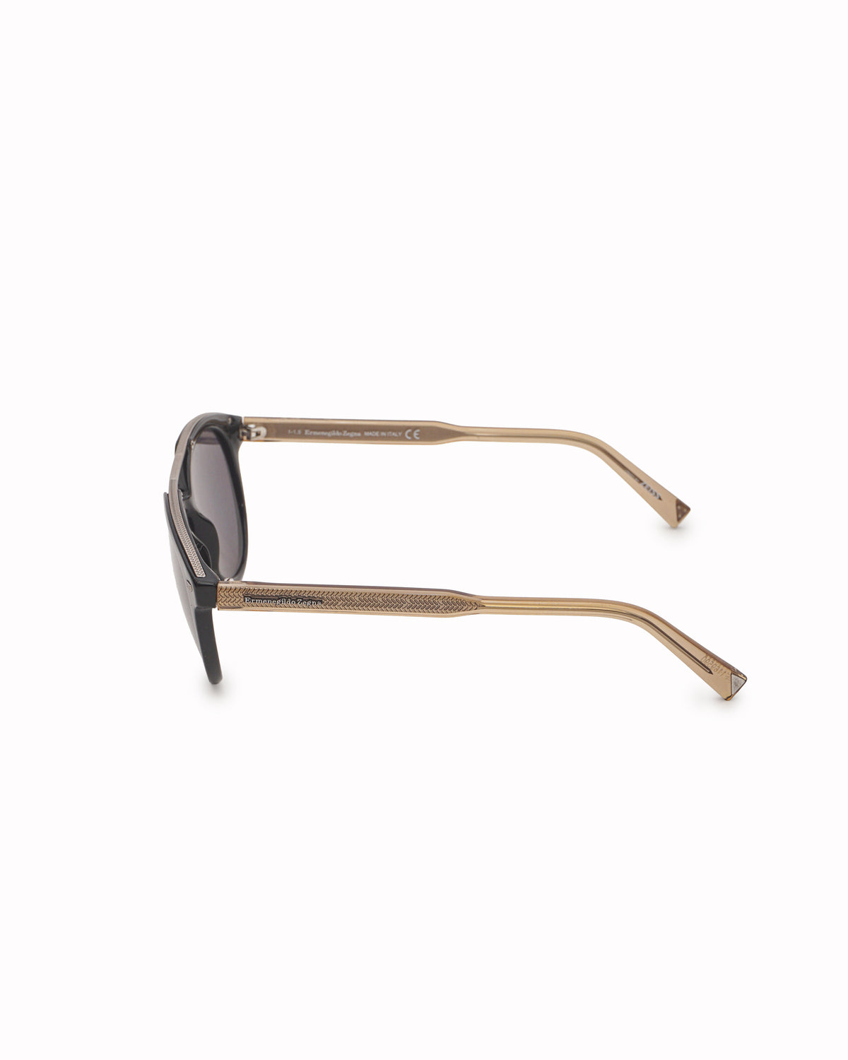 Ermenegildo Zegna Black & Brown Tinted Sunglasses